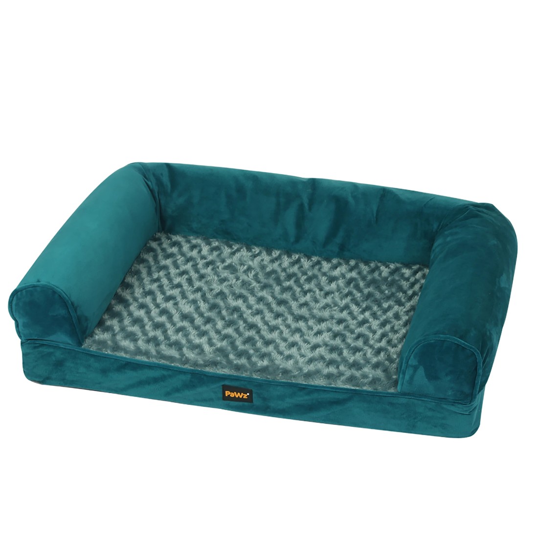 1 Pawz Pet Orthopedic Calming Bed Medium Blue, 1 of 4