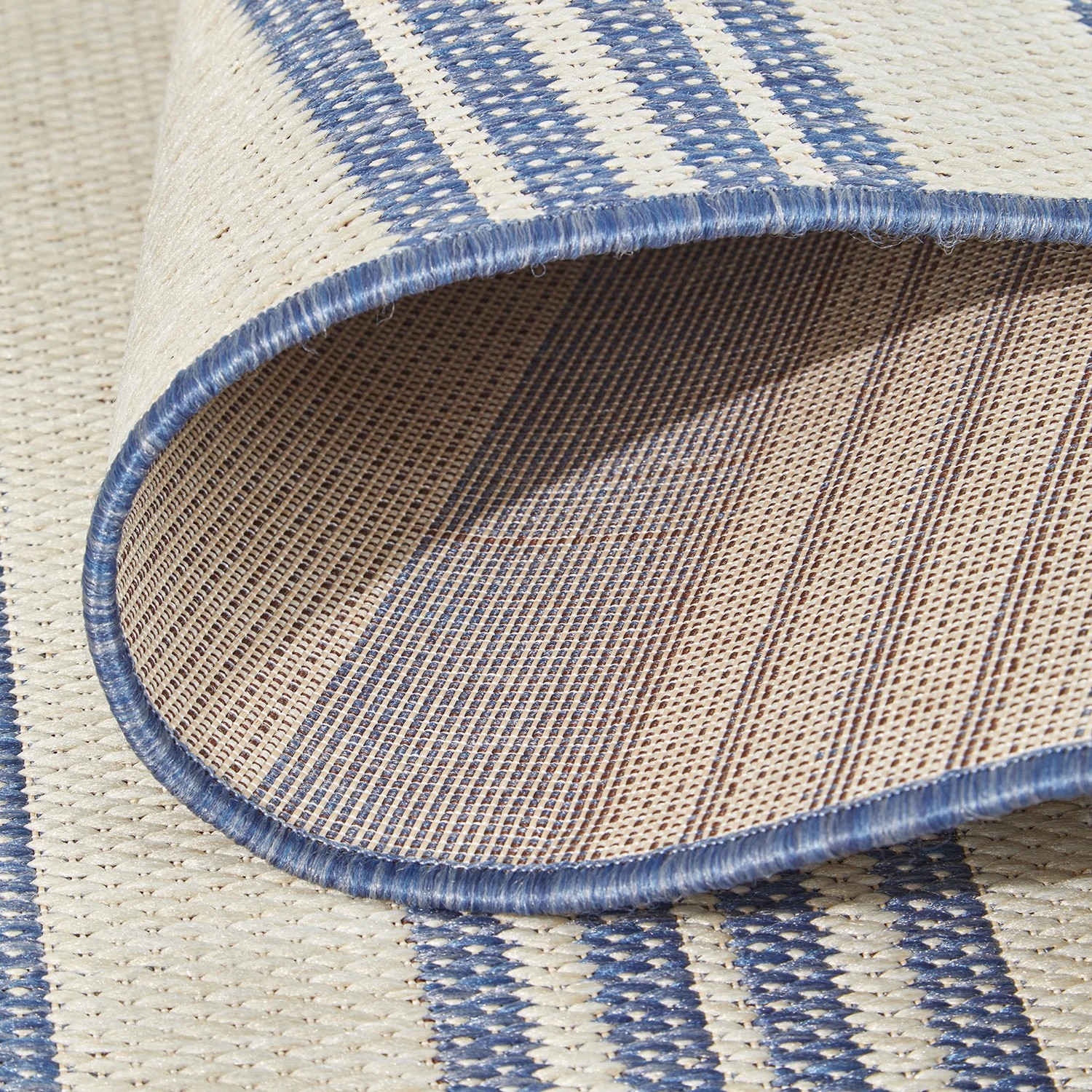 6 Common Ground Rugs Portman Alvi 400x80cm - Large Runner Power Loomed Pet Friendly Outdoor Rug - Blue, 6 of 9