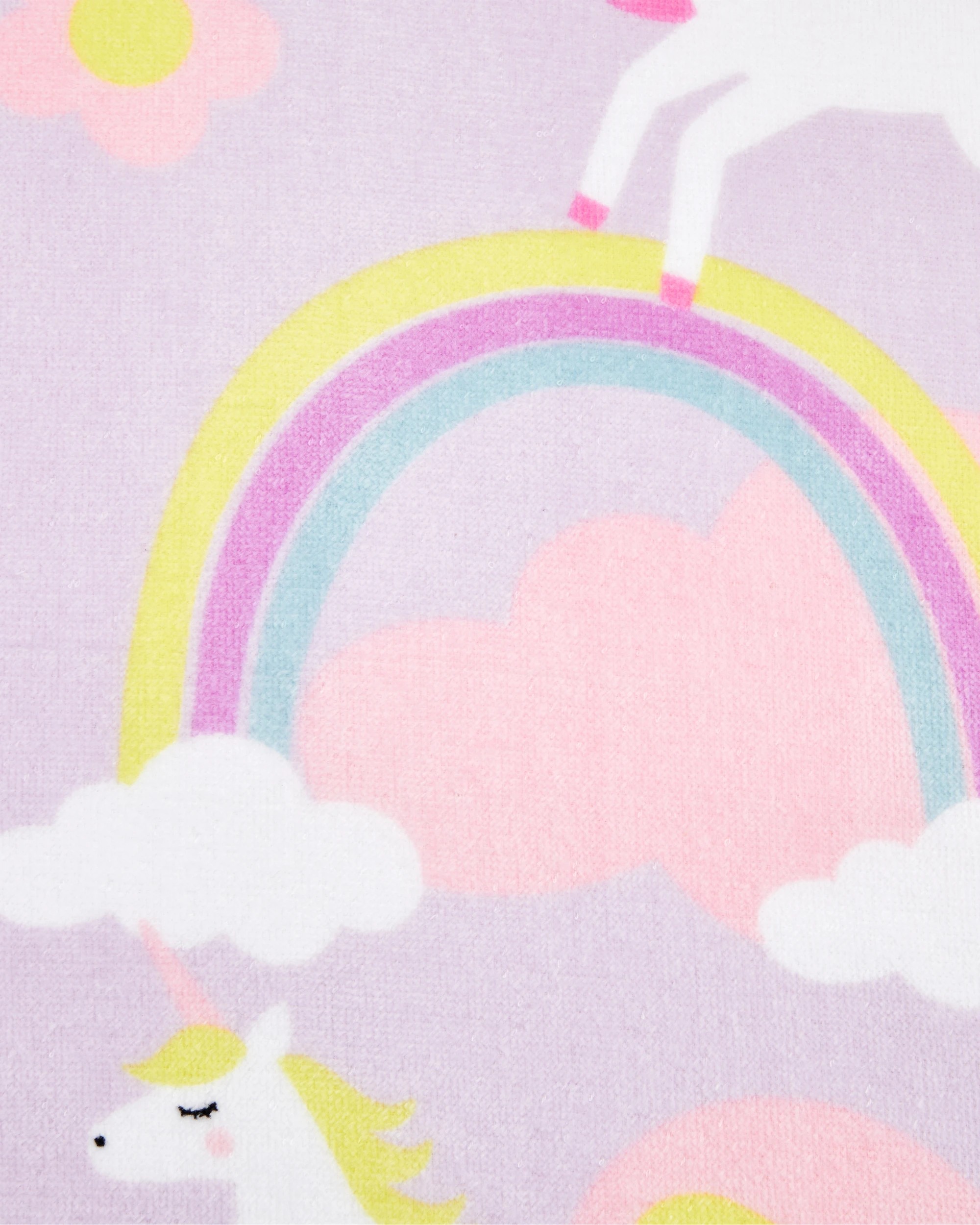 2 Cotton Velour Kids Beach Towel - Unicorn, 2 of 6