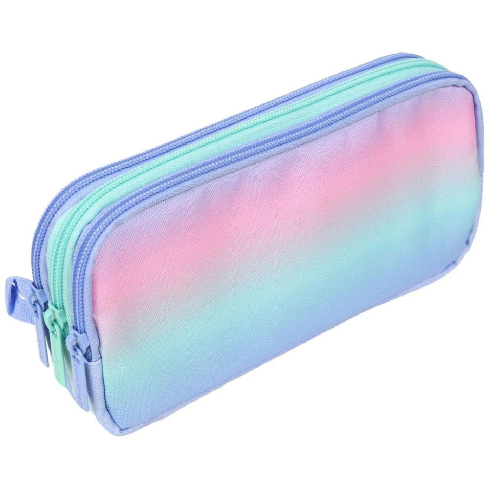 1 Studymate Triple Zip Pencil Case Multi Ombre, 1 of 3
