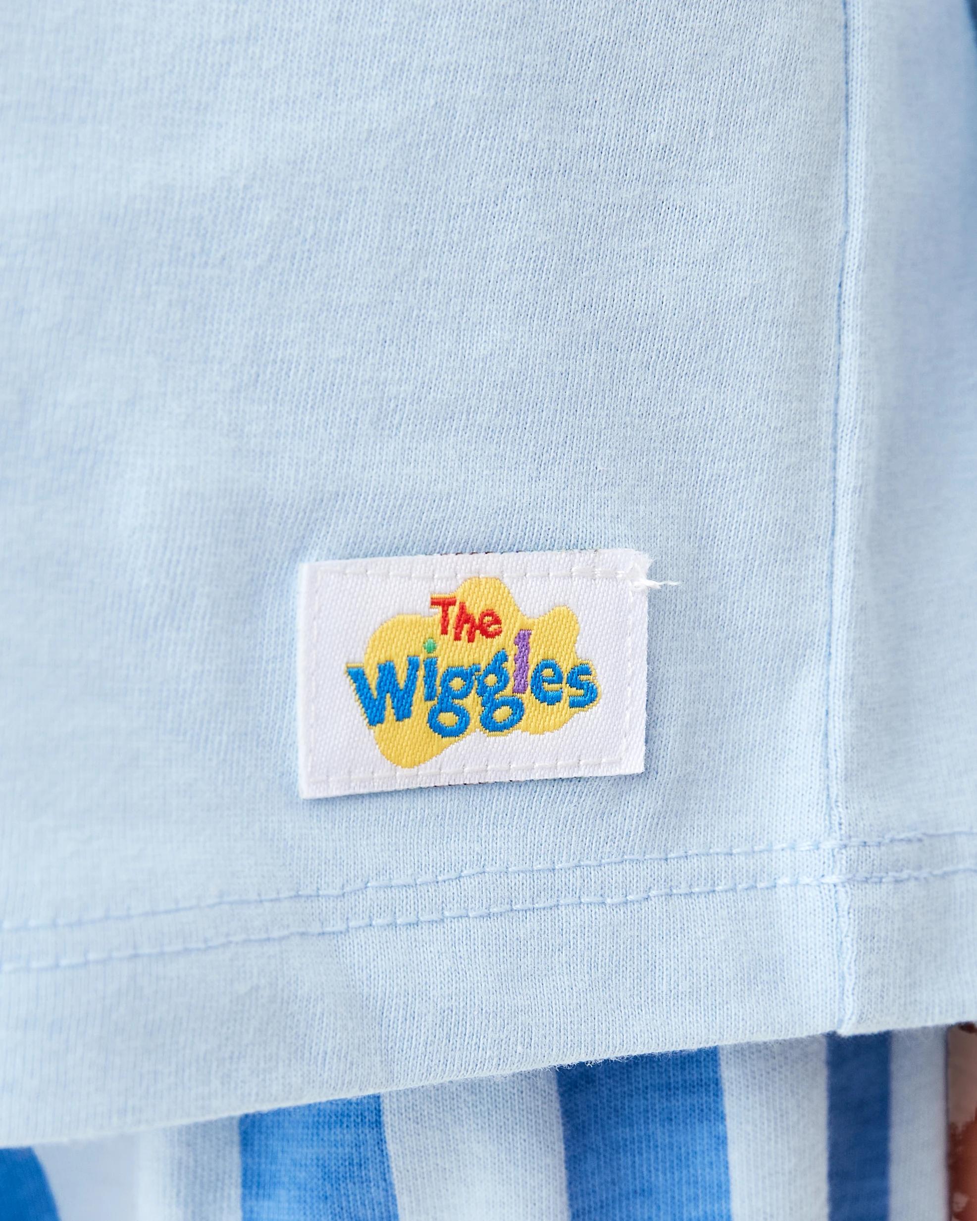 6 Wiggles License Rib Pyjama Set Blu Stripe, 6 of 10