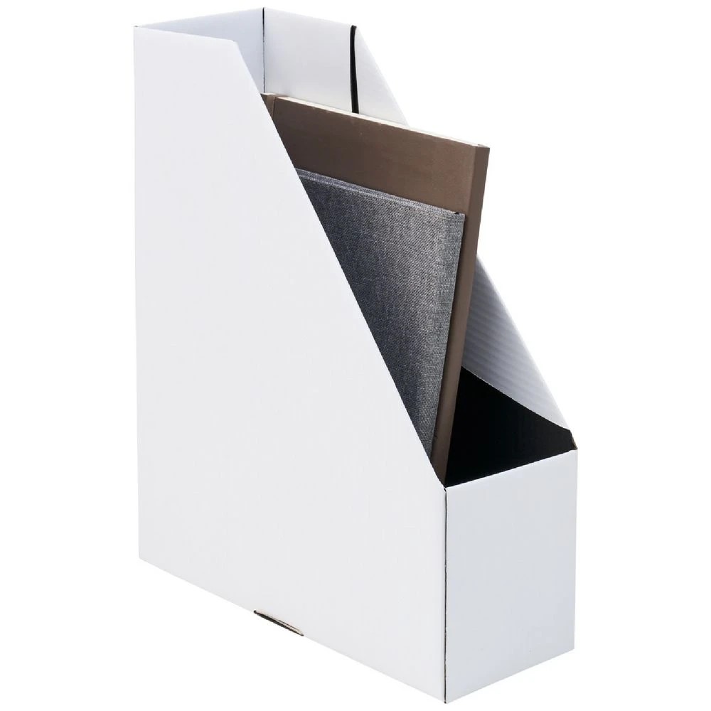 2 J.Burrows Collapsible Magazine File White, 2 of 4