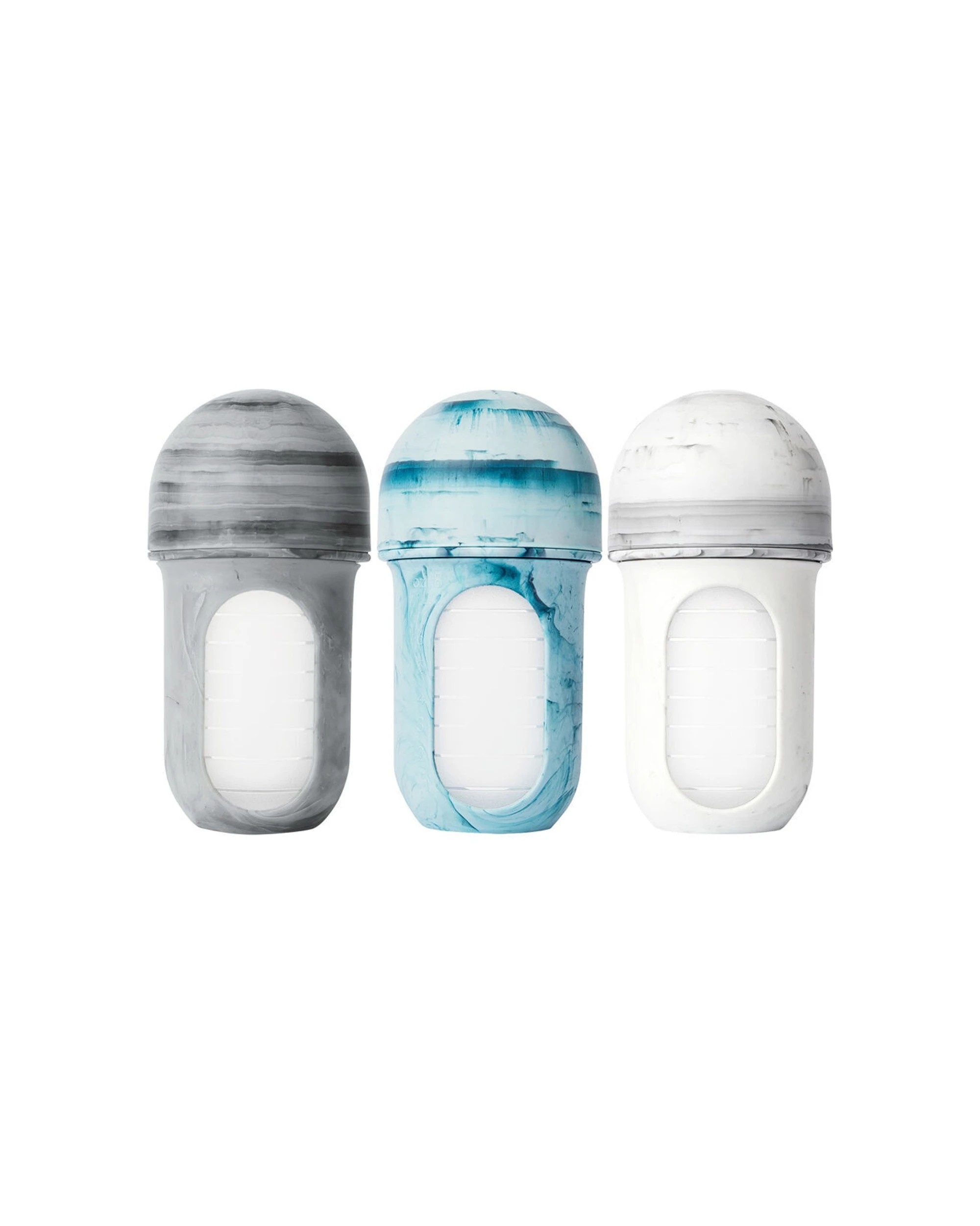 3 Boon 2x 3pc  Nursh Collapsible Silicone Baby Bottle Tie Dye 237ml - Multi, 3 of 7