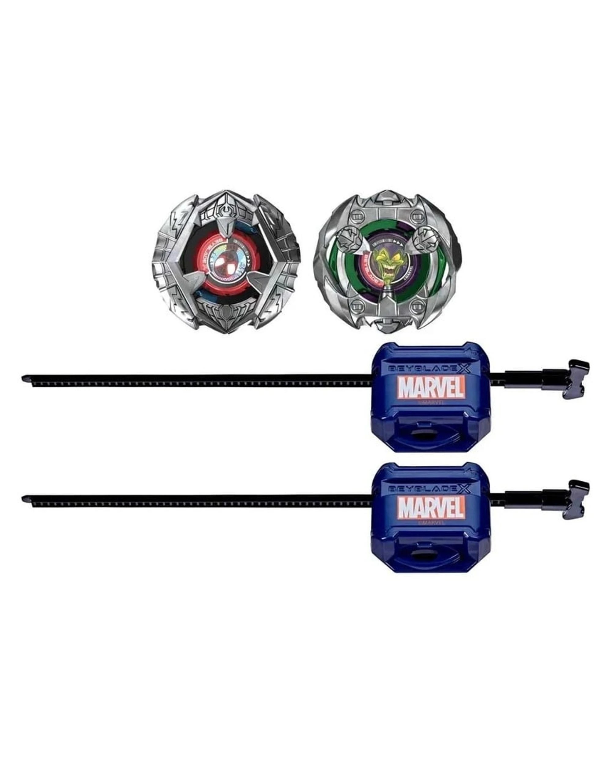 3 Beyblade X Marvel Miles Morales 1-60GN vs Green Goblin 9-80HT Multipack Set, 3 of 6
