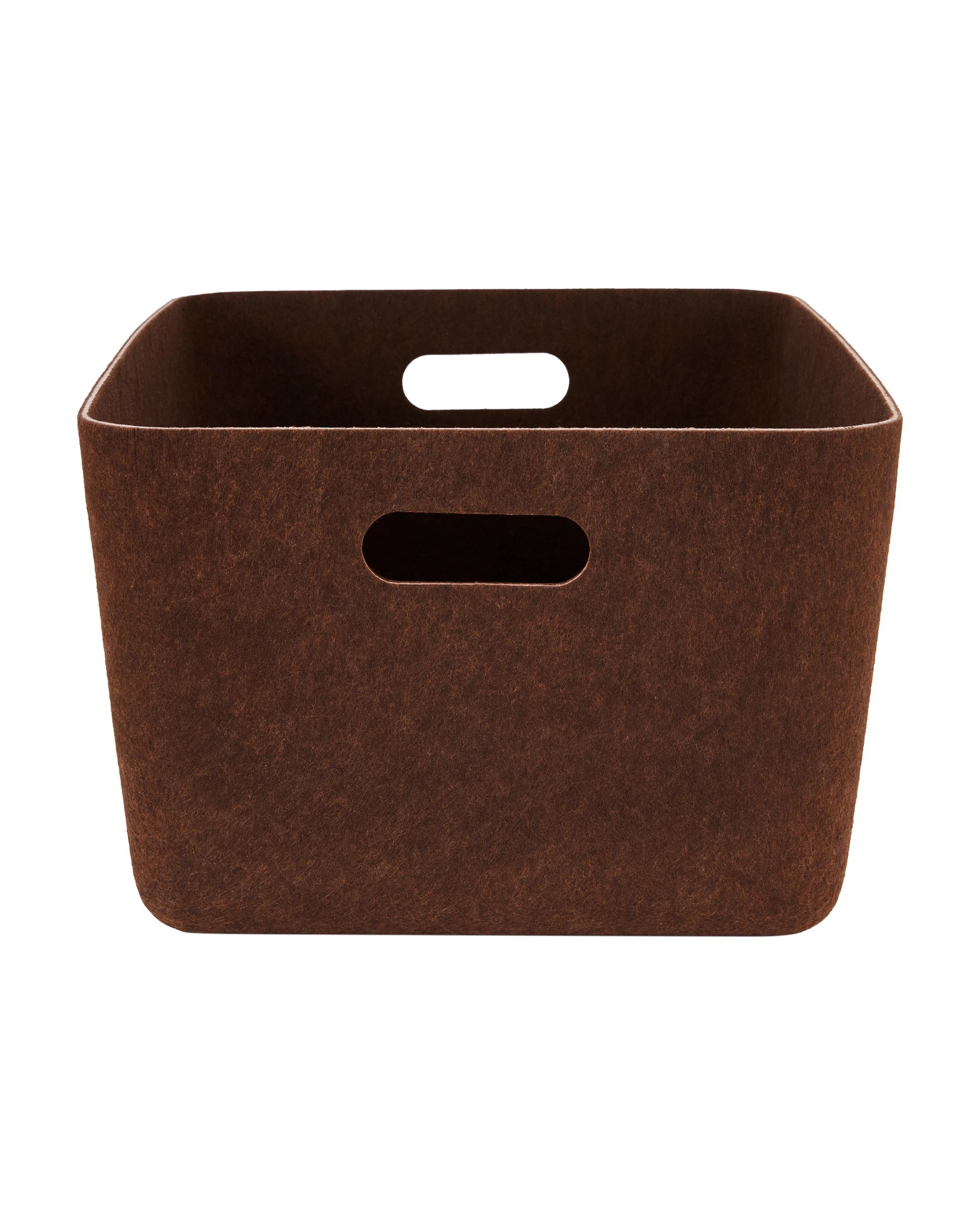 2 Moulded Felt Basket - Chocolate, 2 of 5