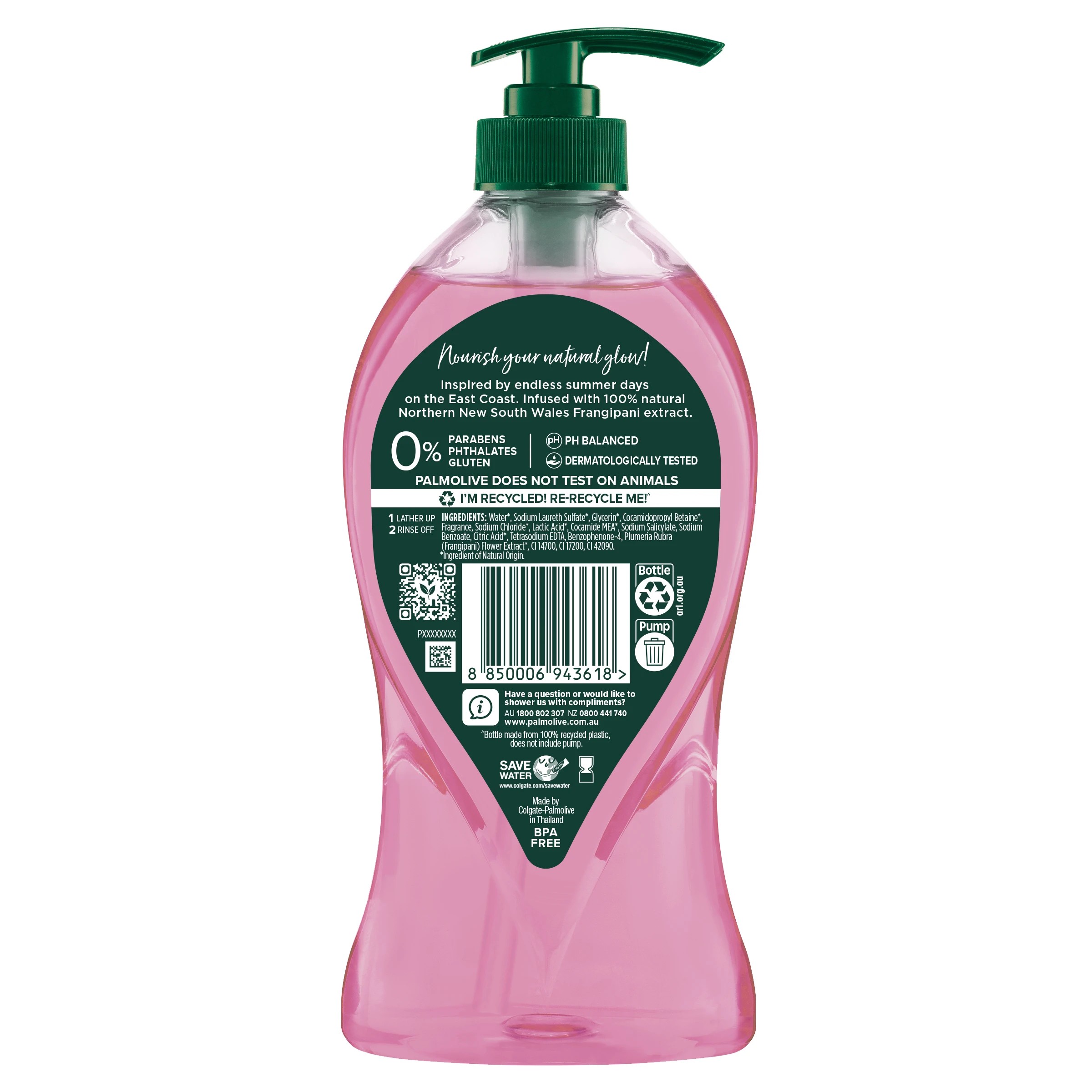 2 Palmolive Luminous Oils Body Wash 750ml - Northern New South Wales Frangipani and Coconut, 2 of 9
