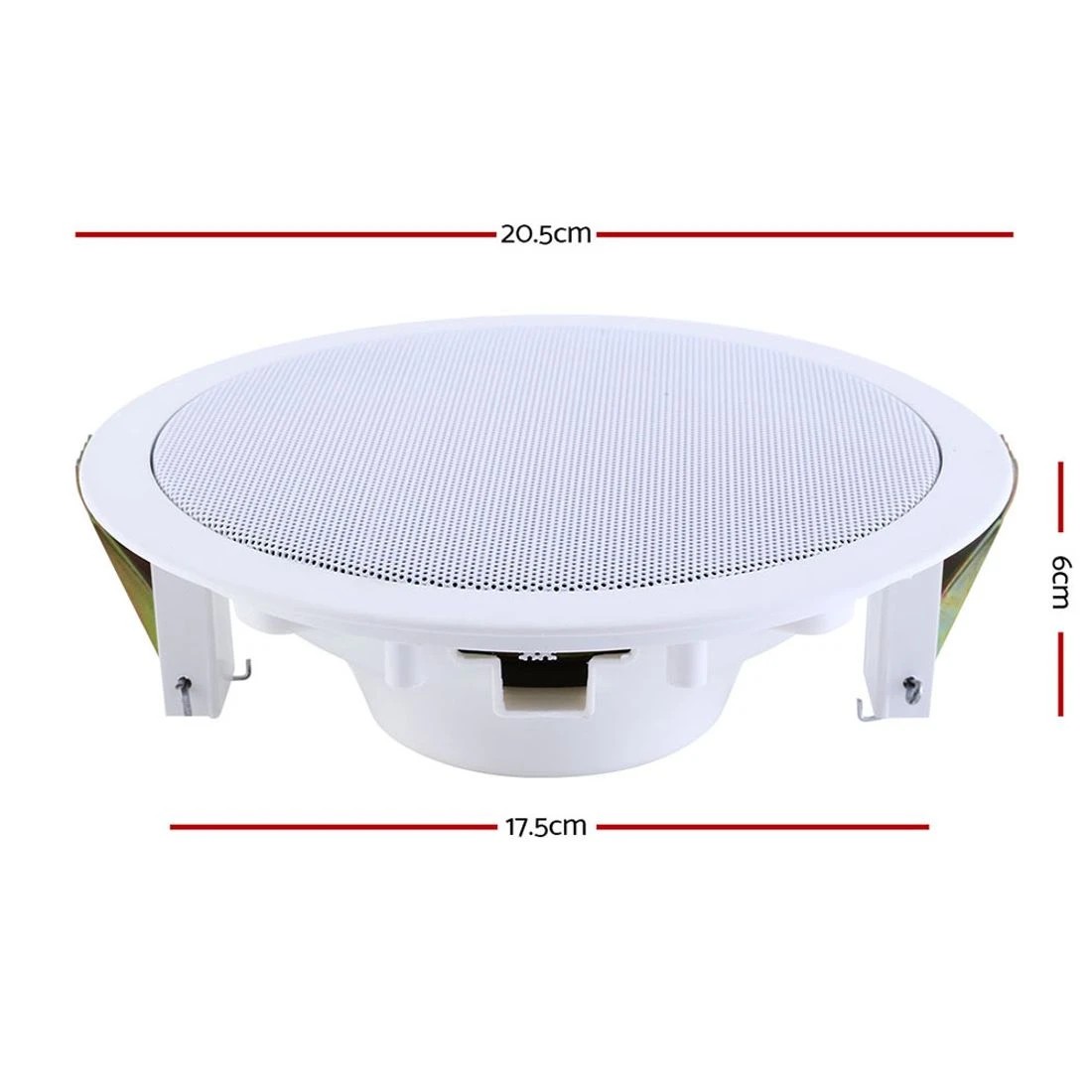 2 Giantz 6''Ceiling Speakers In Wall Speaker Home Audio Stereos Tweeter 2pcs - White, 2 of 7