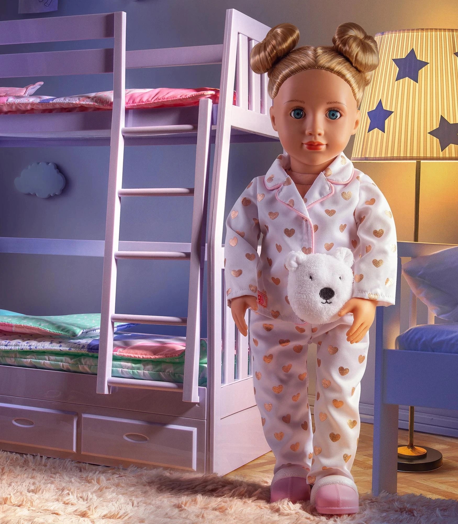 2 Our Generation Serenity 18-inch Slumber Party Doll - Pink, 2 of 7