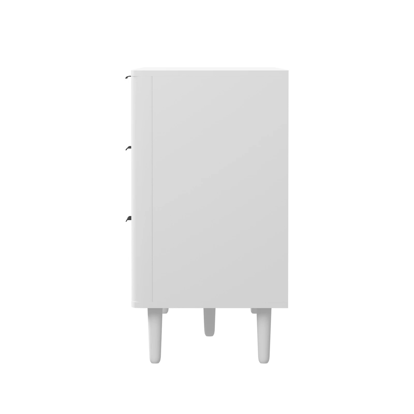 9 Oikiture 6 Chest Of Drawers Storage Cabinet Dressers Lowboy Stripe
 - White, 9 of 9