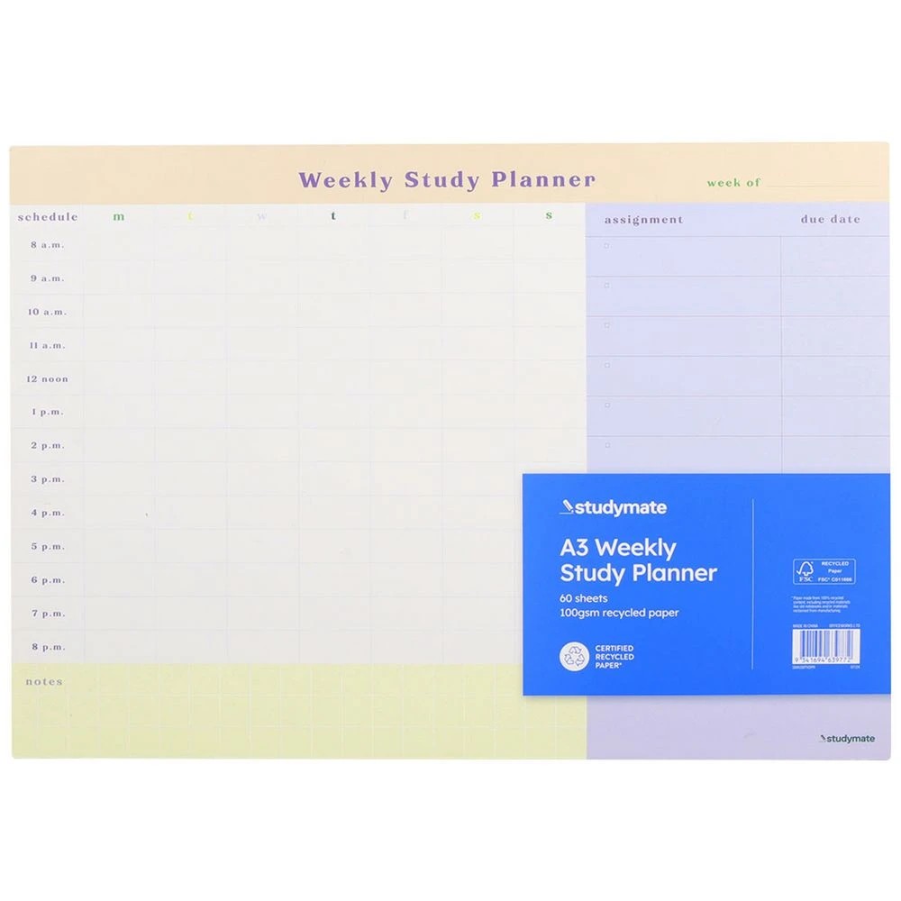 1 Studymate A3 Weekly Desk Planner, 1 of 4
