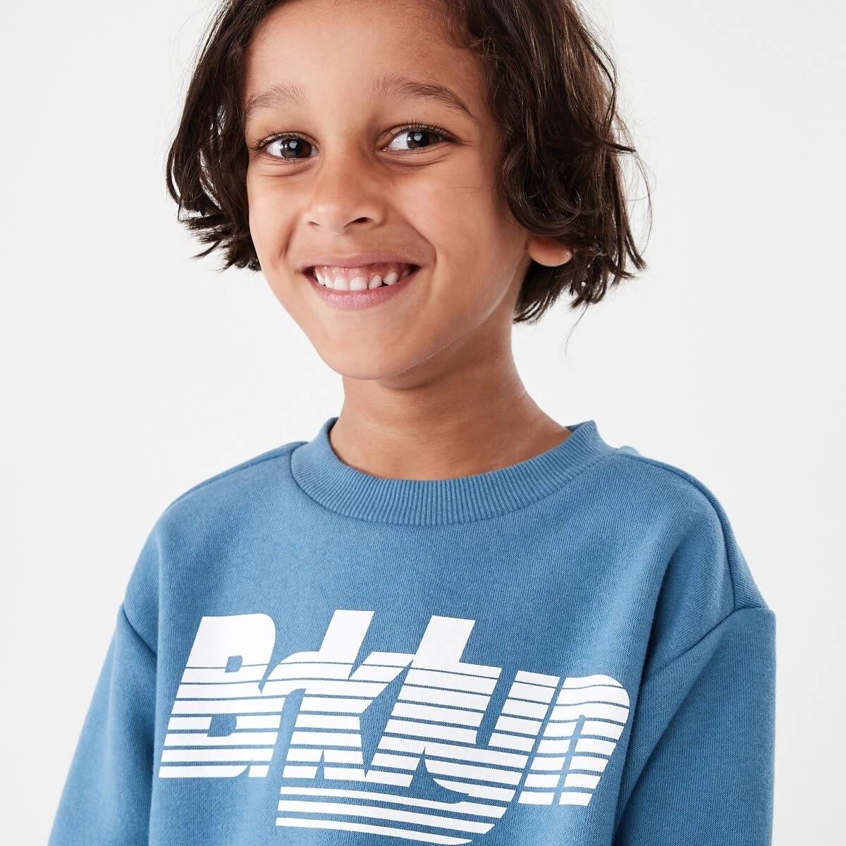 3 Print Crew Neck Sweatshirt Blu Brklyn, 3 of 8