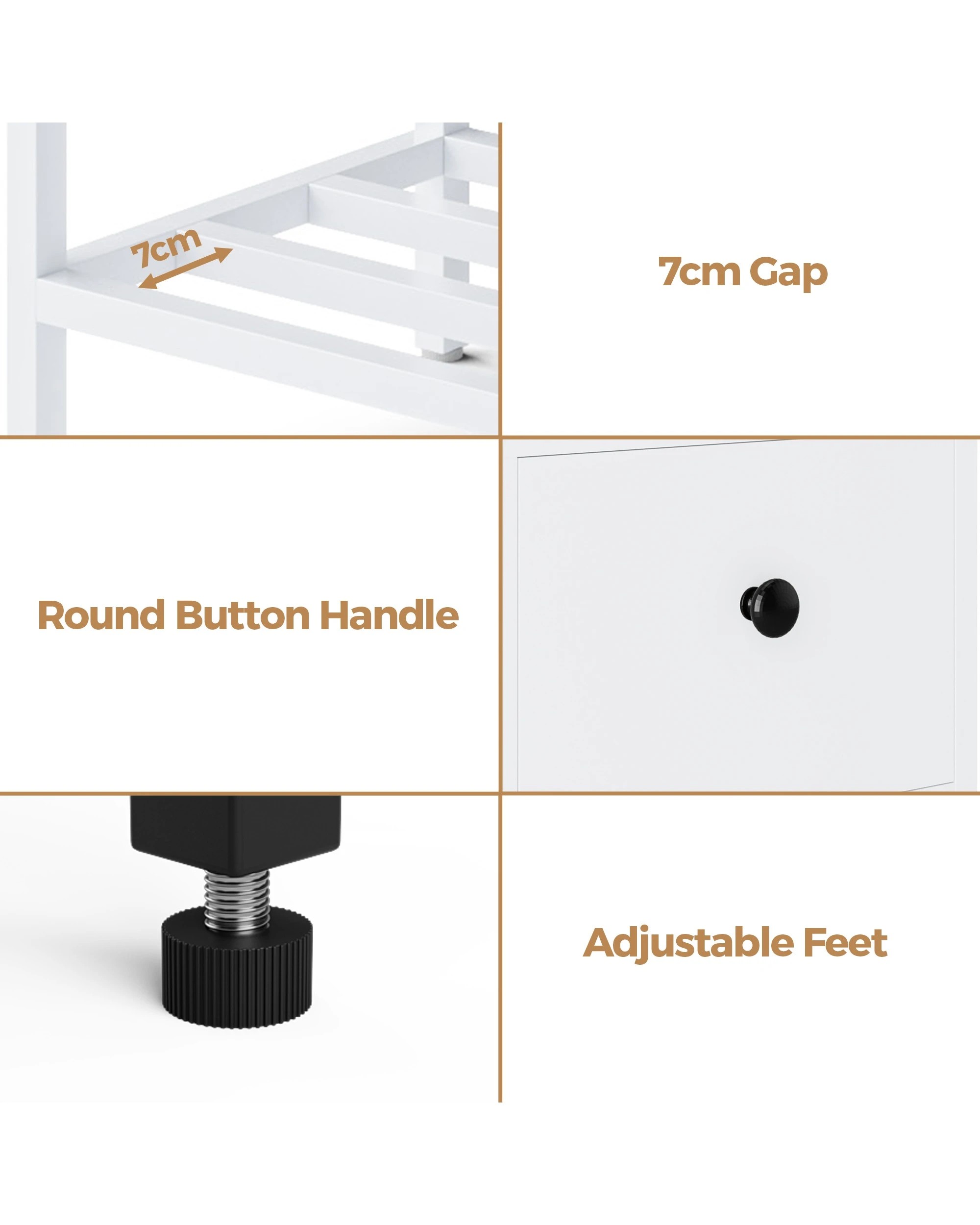 3 Advwin Shoe Rack Bench w/ Flip Top Cabinet & Drawers Shoe Organiser with Cushion & Side Hook, 3 of 9