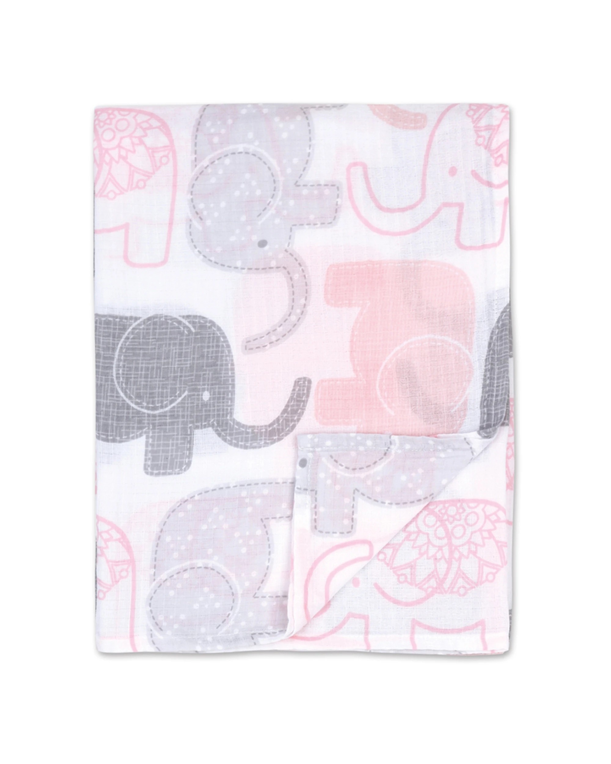 2 The Peanutshell 2pc 120cm Cotton Sweet Peanut Muslin Wrap Baby Nursery - Multi, 2 of 3