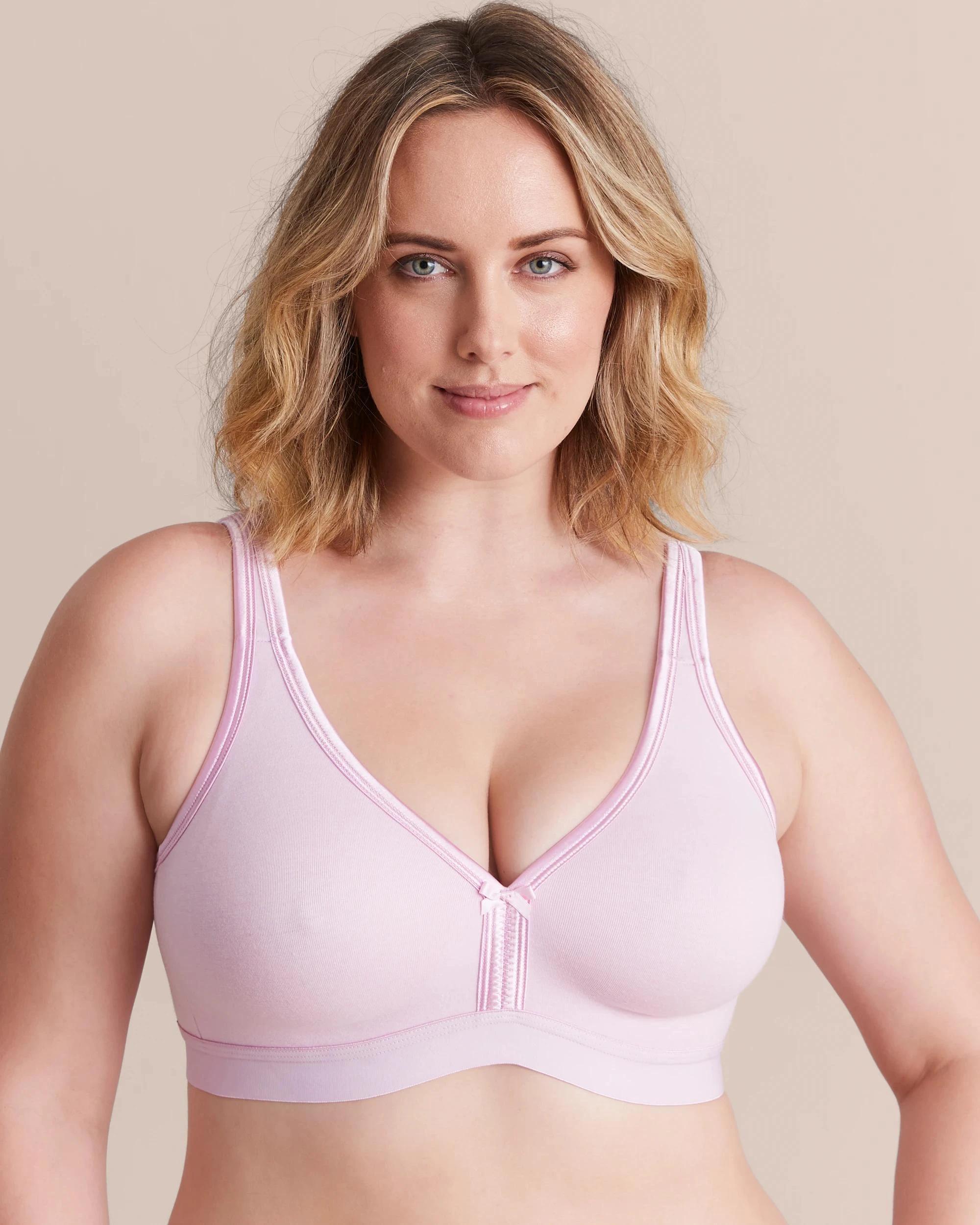 2 Target Woman Plus Size Lucy Australian Cotton Blend Moulded Wirefree Bra WINSOME ORCHID, 2 of 10