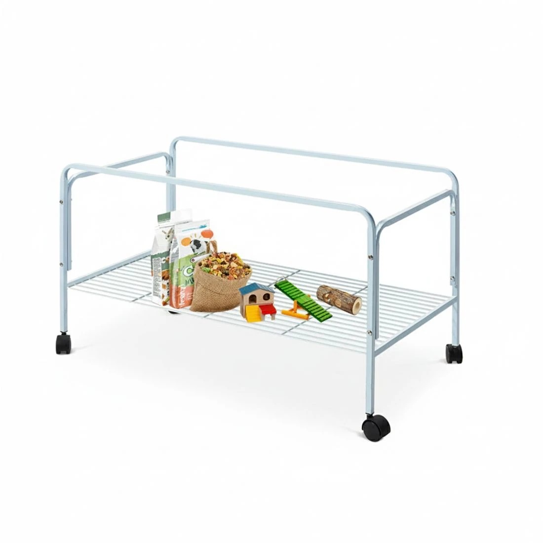 5 i.Pet Rabbit Cage Hutch 106cm Indoor Enclosure Carrier - Blue, 5 of 8