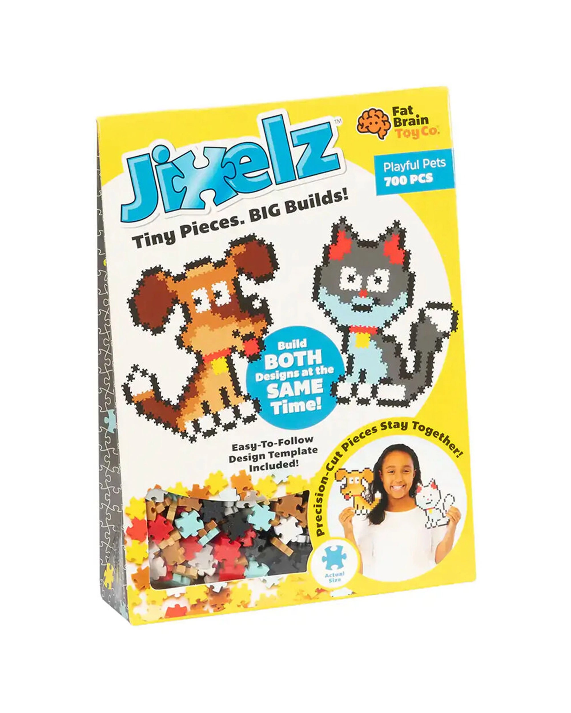 4 Fat Brain Toy Co 700pc Jixelz Jigsaw Puzzle Toy Set Pet Pals - Multi, 4 of 4