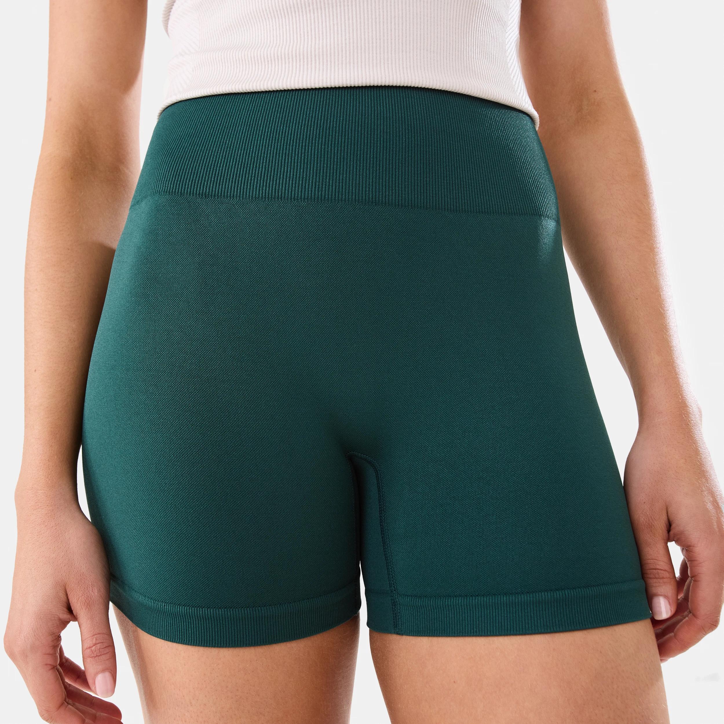 1 Active Womens Tape Bike Shorts YUCCA GREEN, 1 of 6