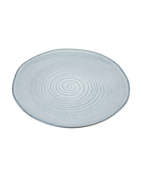 Blue Swirl Dinner Plate