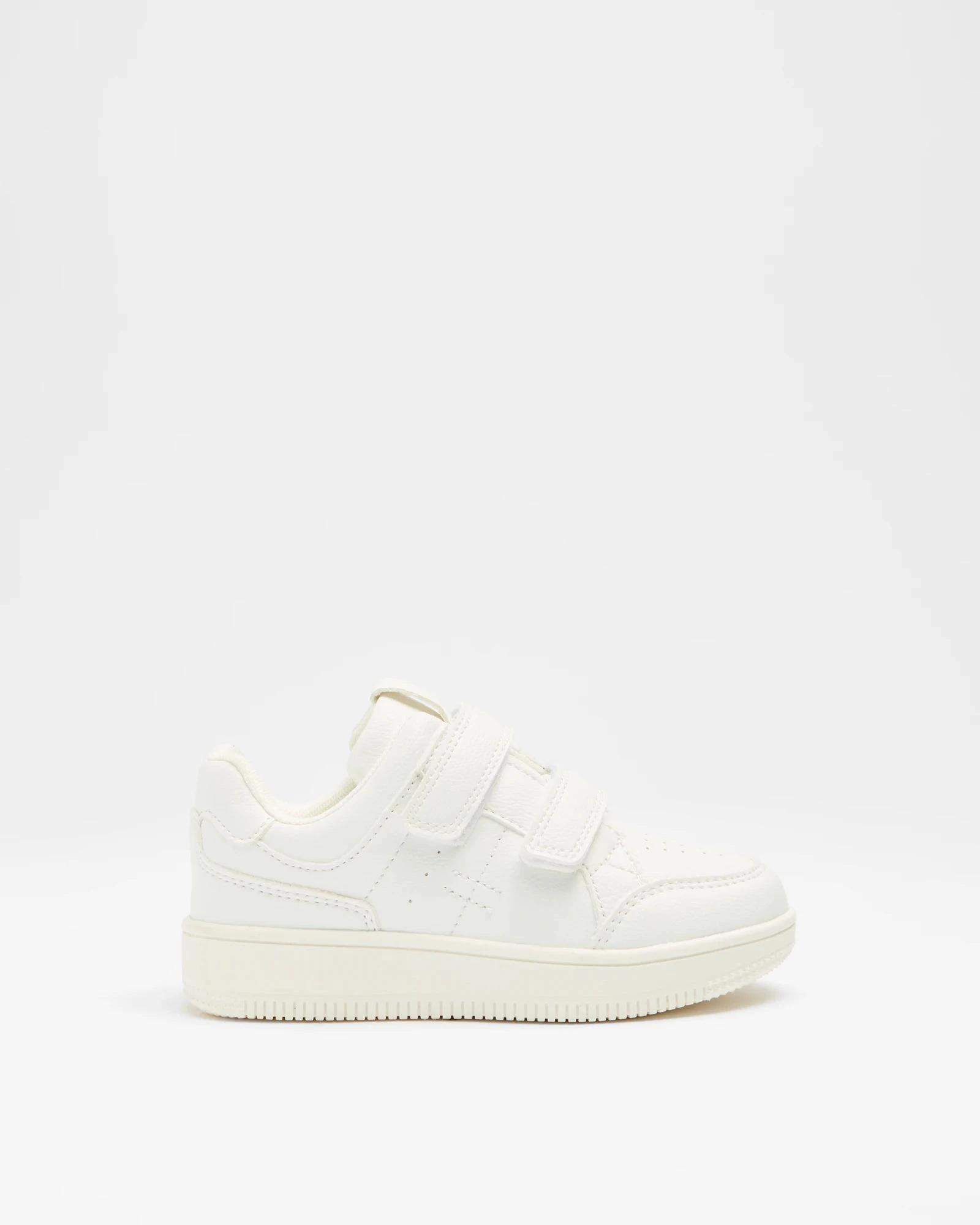 1 Target Kids Girls Junior Low Top Double Strap Sneaker - Sully WHITE, 1 of 2