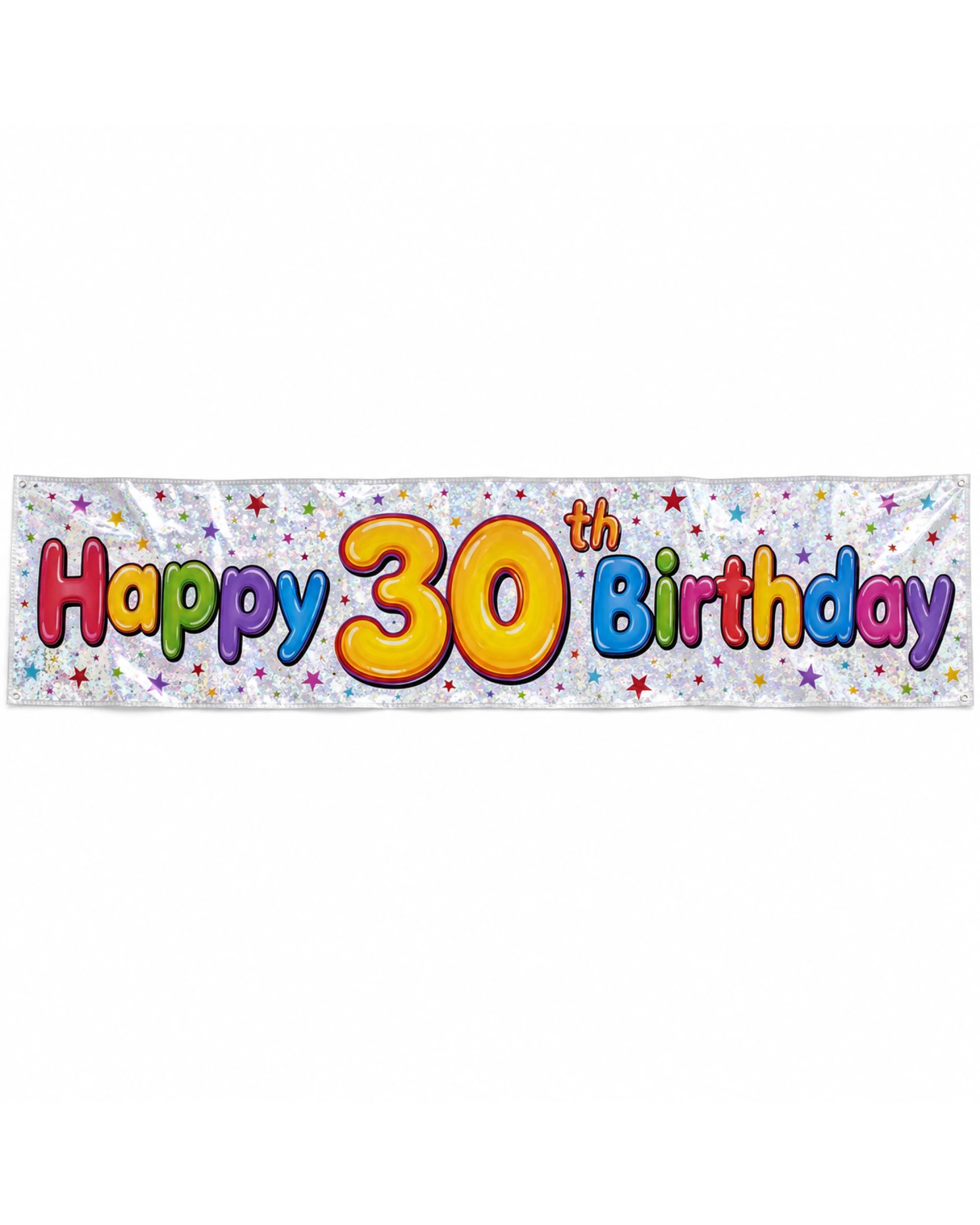 1 BR Costumes 2.6m Happy 30th Birthday Party Banner, 1 of 1