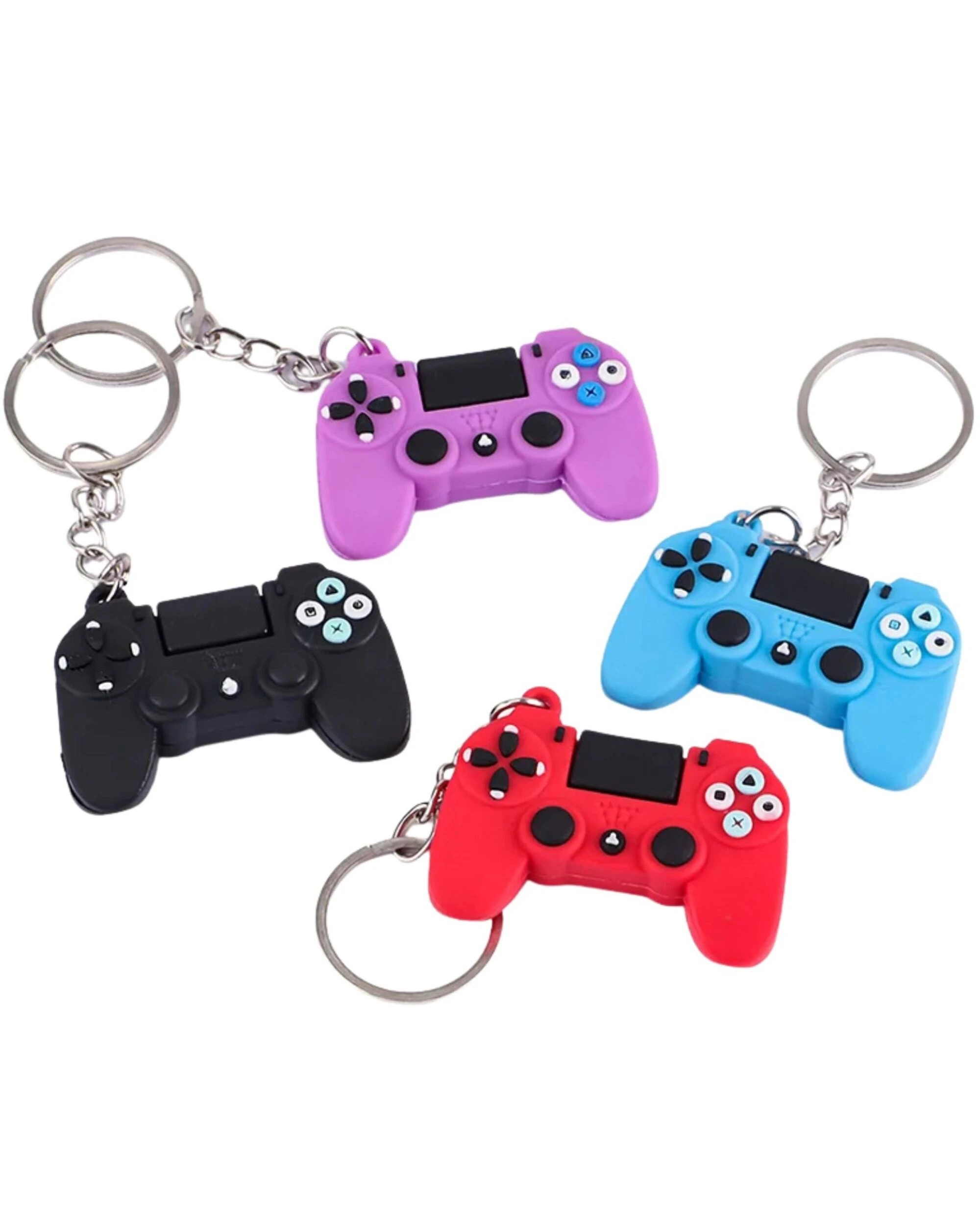 2 Party Maker Video Game Keyrings Pack of 4 - Multi, 2 of 4