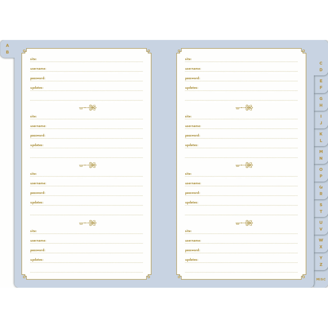 2 Password Keeper Journal - Book, 2 of 2