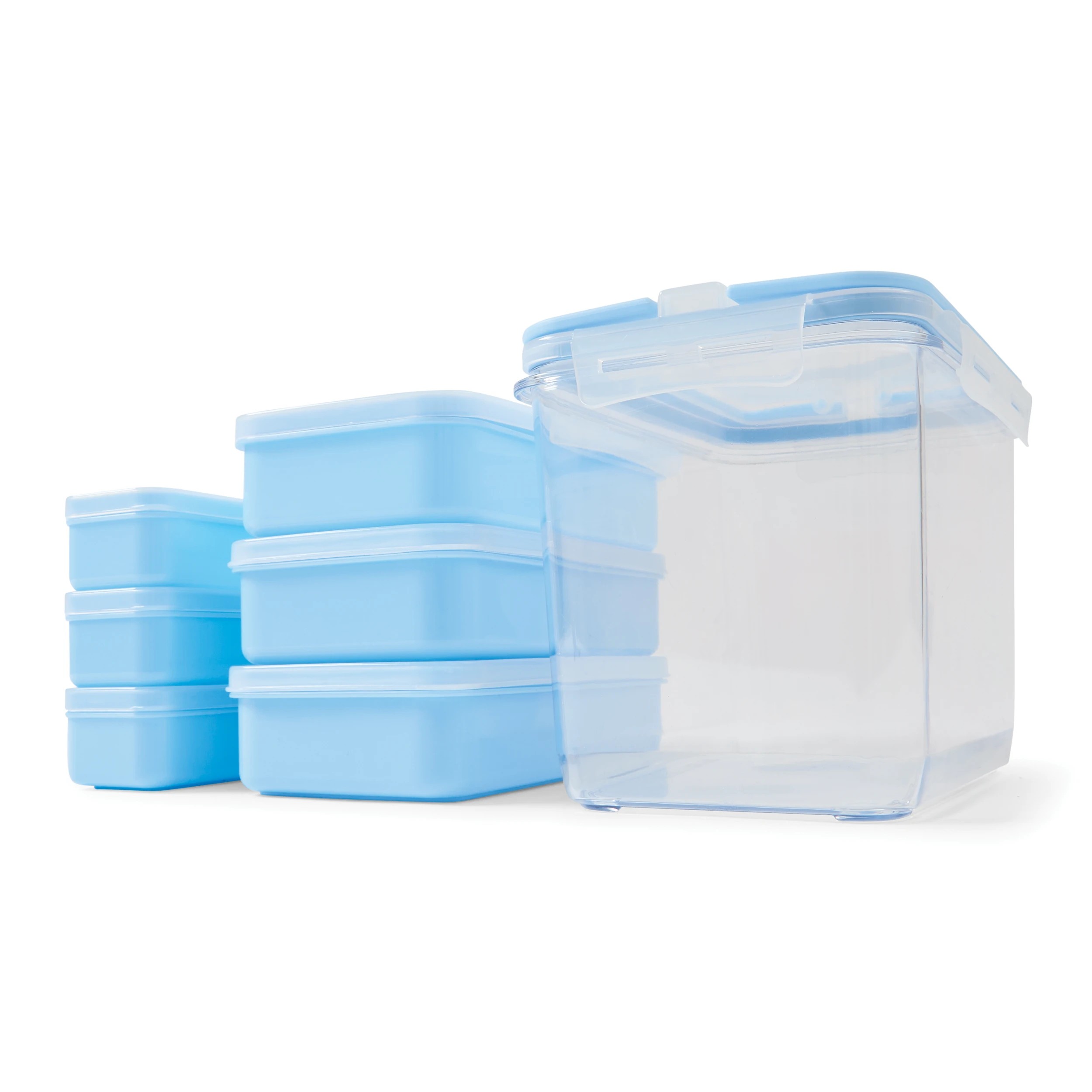 1 7 Piece Meal Prep Set - Blue, 1 of 8