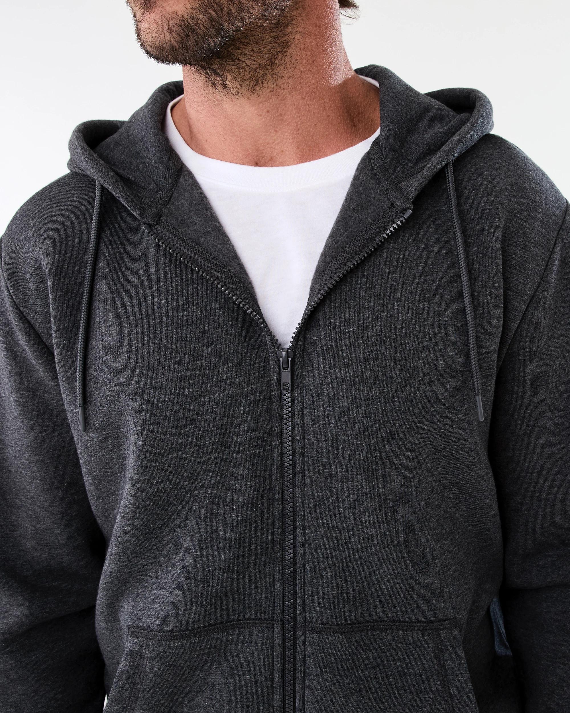 6 Zip Through Hoodie Gry Chmrle, 6 of 8