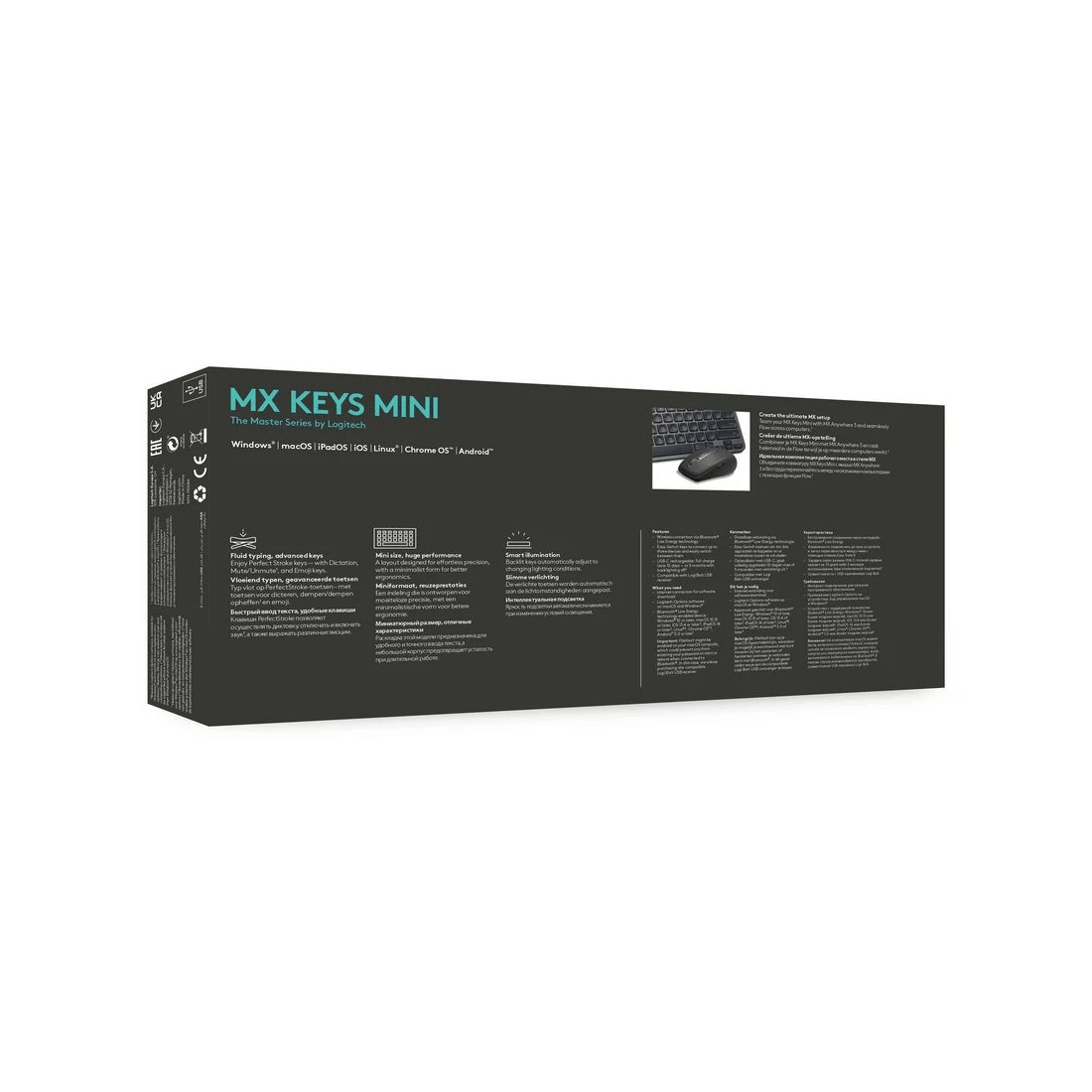 9 Logitech MX Keys Mini Wireless Keyboard Graphite, 9 of 9