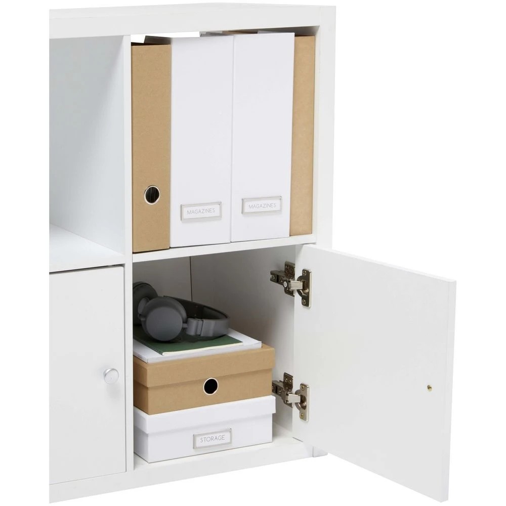 4 Horsen Cube Insert With Door White Storage Cubes & Containers, 4 of 8