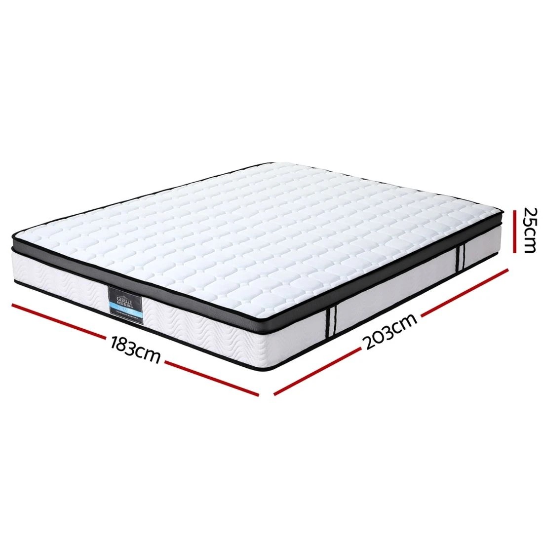 3 Giselle Mattress Cool Gel Foam 25cm King - King Bed - White, 3 of 7