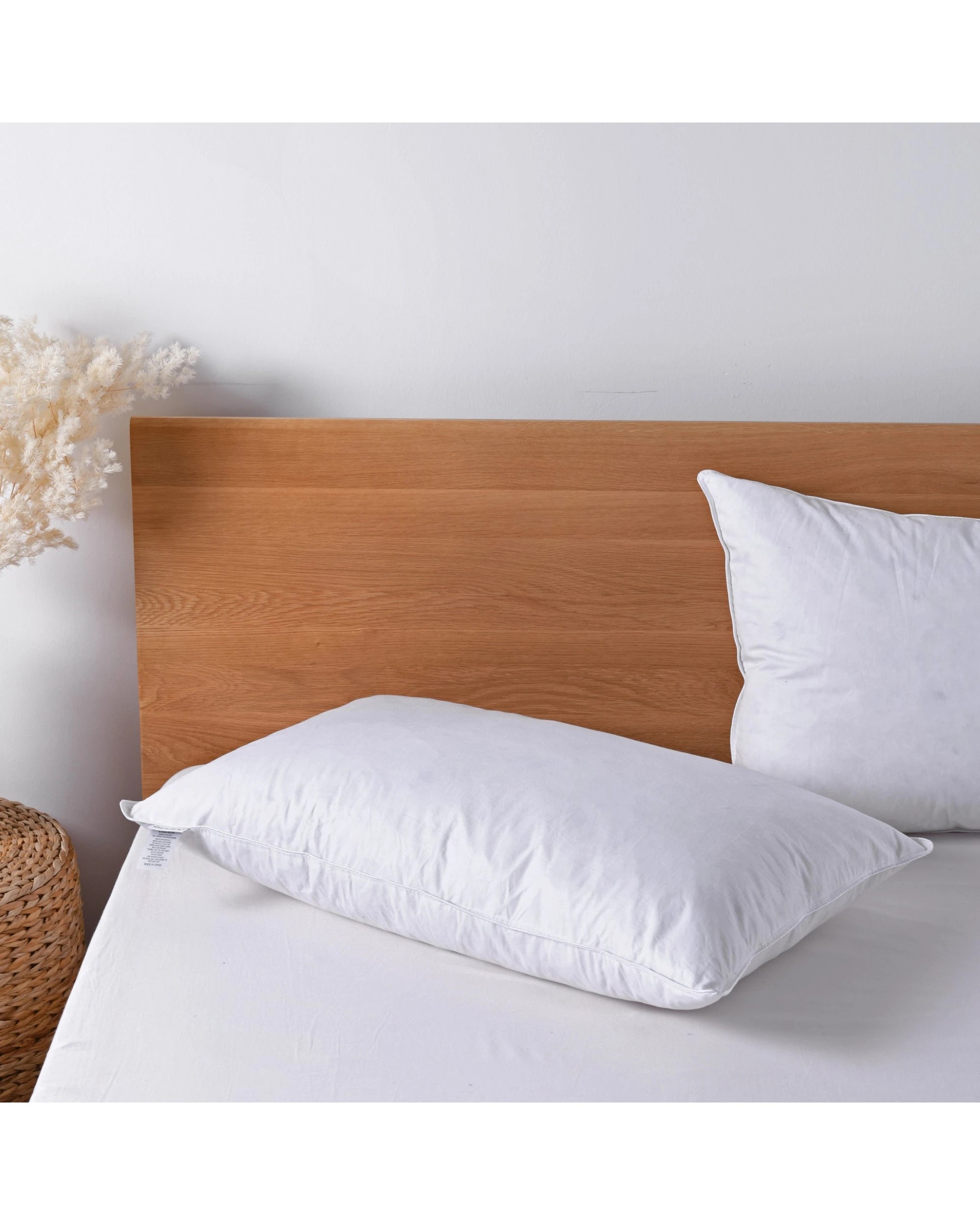 5 Dreamaker Goose Feather and Down Standard Pillow - White, 5 of 5