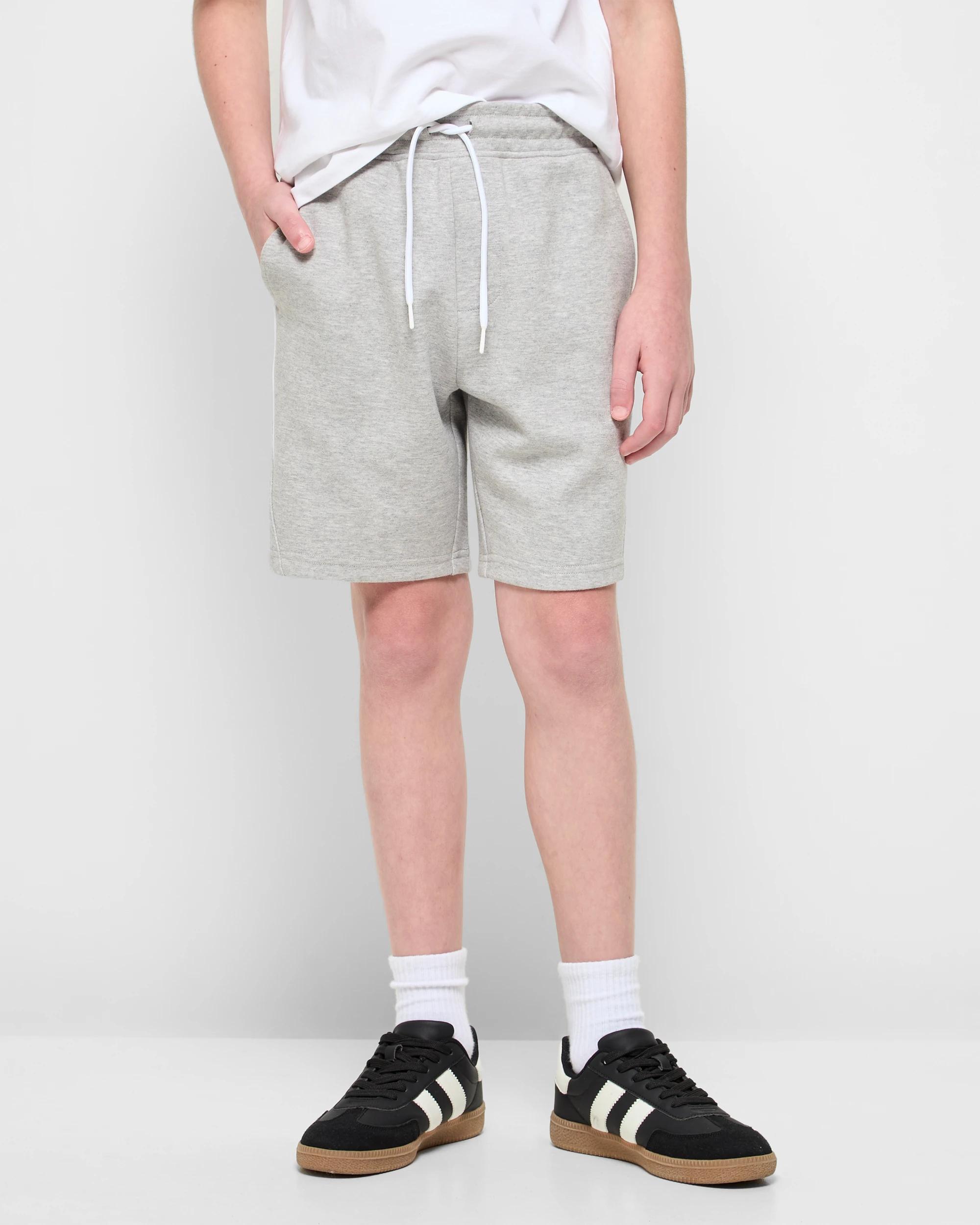 1 Target Australian Cotton Blend Tech Fleece Shorts GREY MARLE, 1 of 5