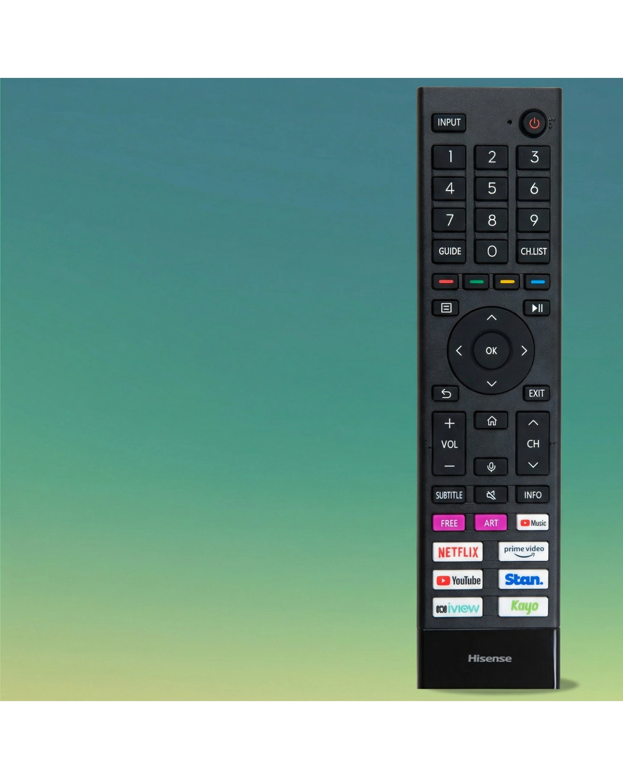 3 Hisense Genuine ERF3G80H TV Remote Control - Black, 3 of 4