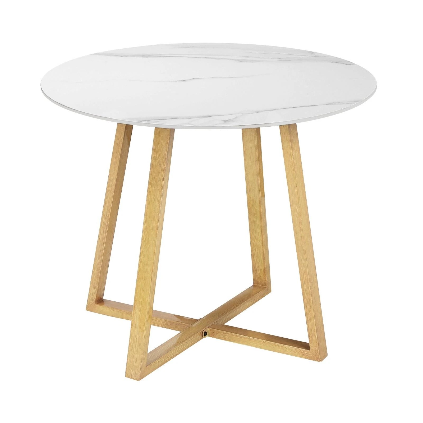 1 Livsip Outdoor Dining Marble Table Patio Garden Furniture 90cm Bistro Desk
 - Multi, 1 of 10