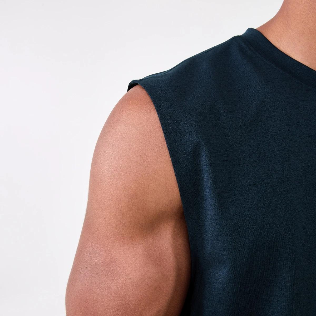 5 Active Mens Training Oversized Muscle SHADE NAVY, 5 of 6