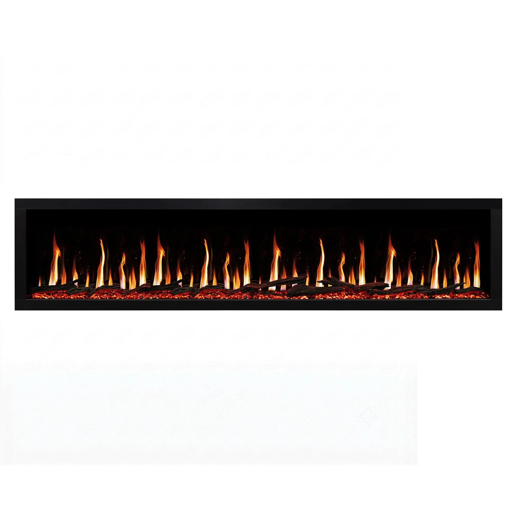 4 Moda Living Imperial 88 Inch LCD Electric Fireplace - Black, 4 of 10