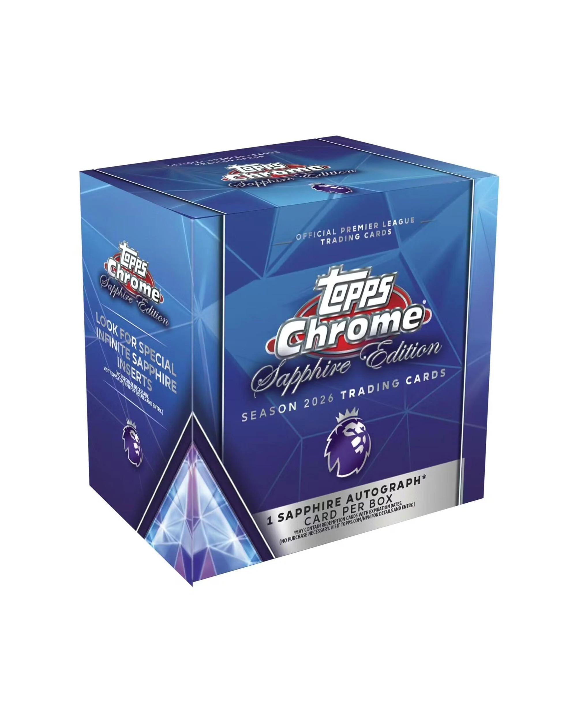 1 Topps Chrome 2026 Premier League Sapphire Edition Soccer Hobby Box, 1 of 1