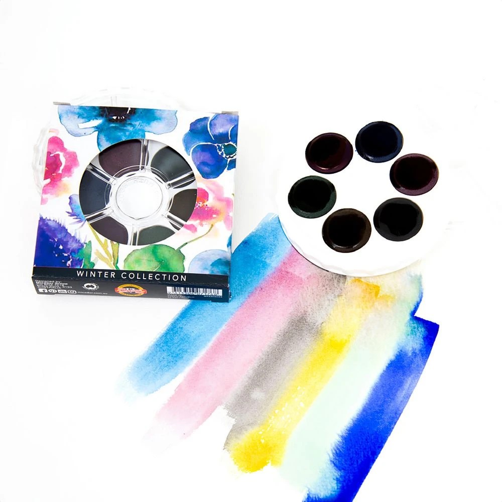 4 Micador for Artists Brilliant Watercolour Disc Winter 6 Pack, 4 of 5