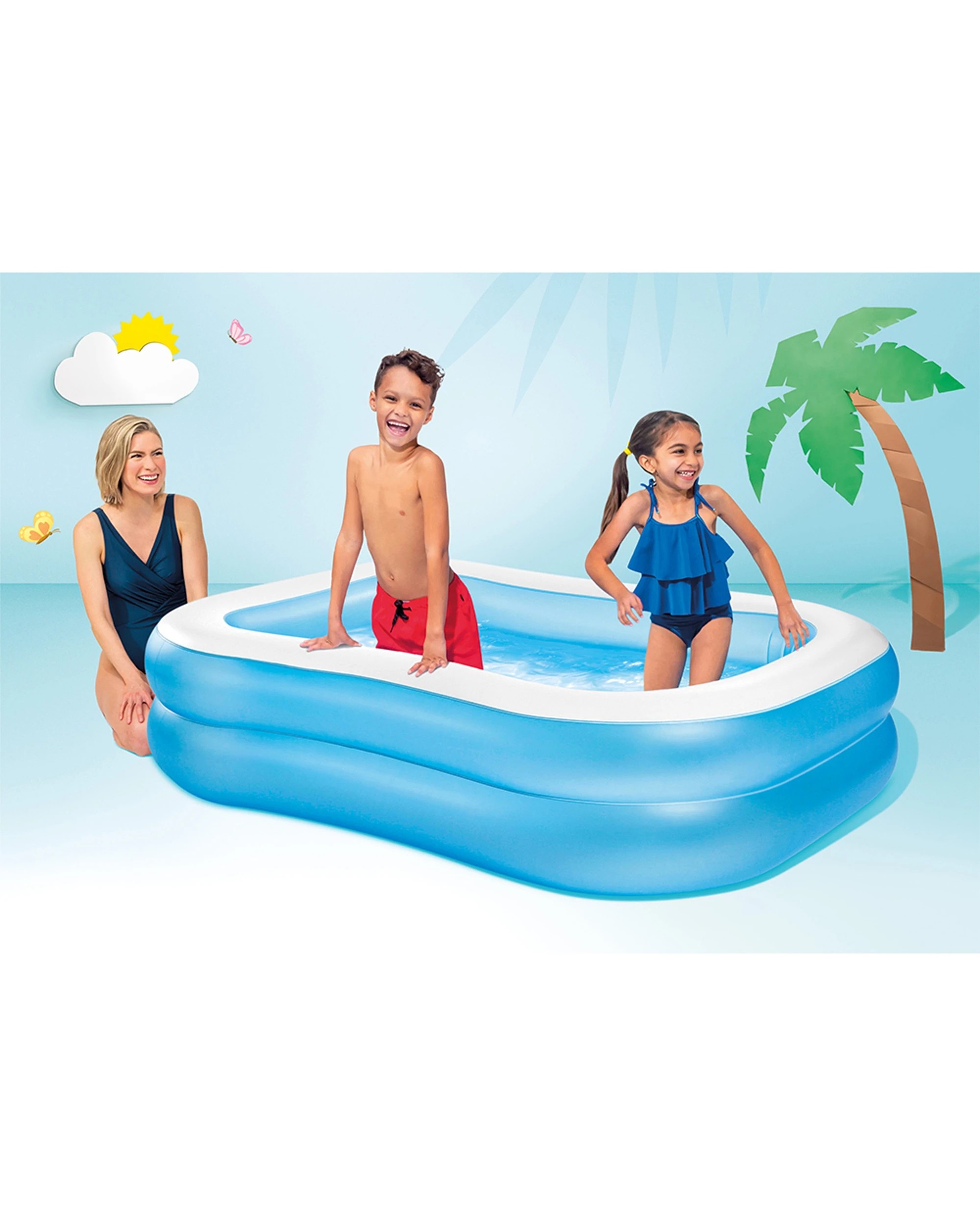 4 Intex Swim Center Inflatable Swimming Pool - Blue, 4 of 5