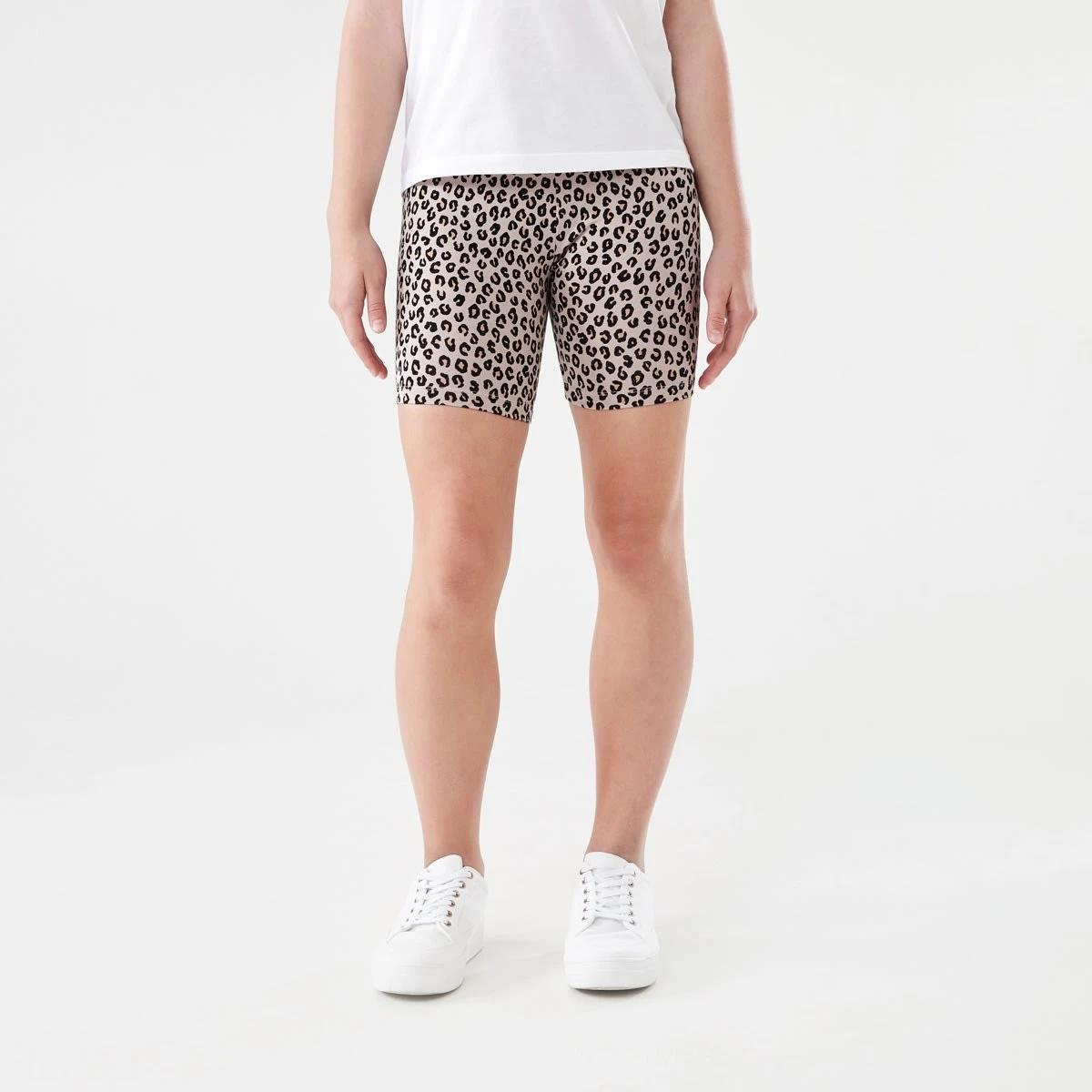1 Print Bike Shorts ANIMAL MARKING BEIGE, 1 of 5