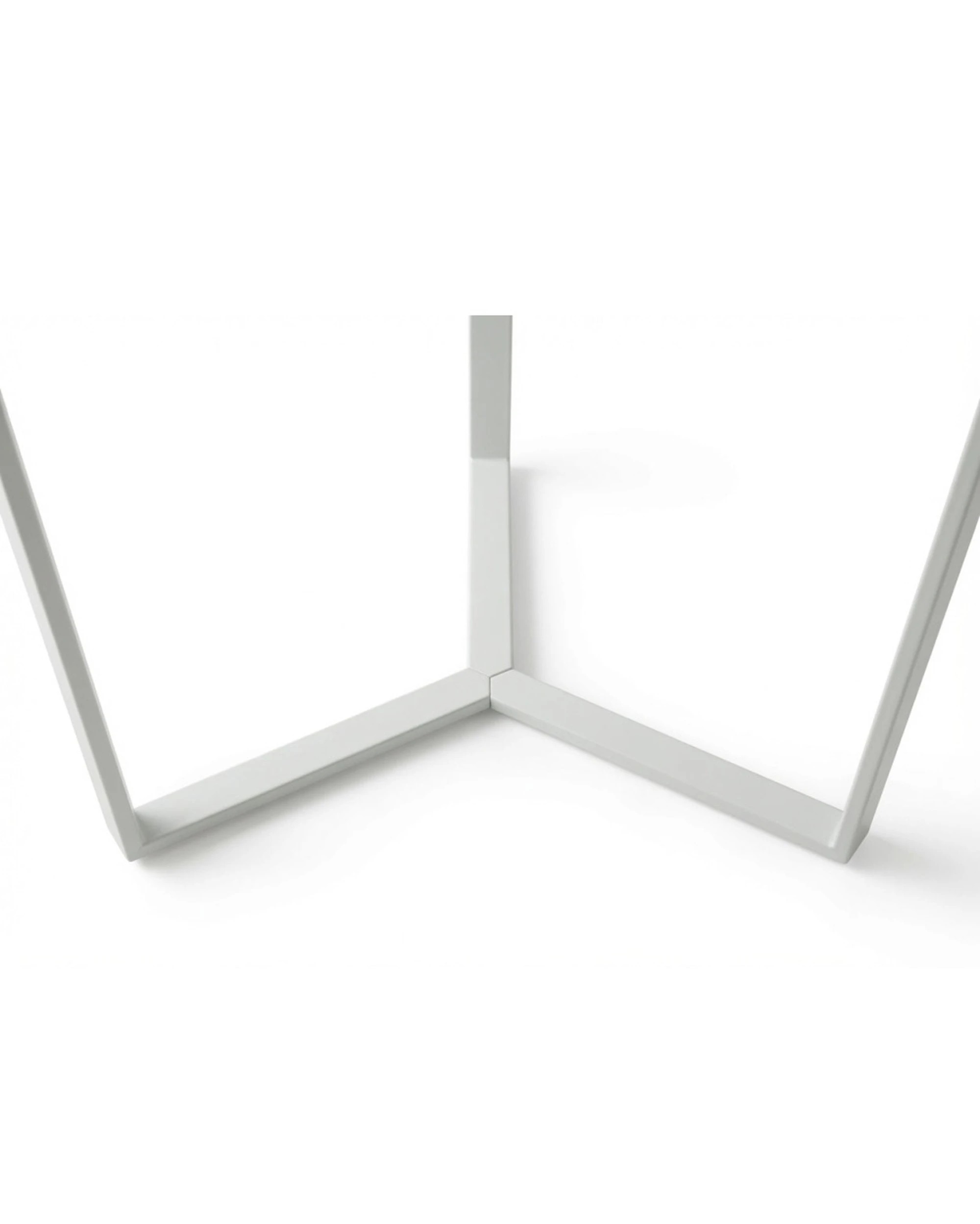 8 Codu Lume Side Table Metal Frame Marble Top 60x50x50cm - White, 8 of 9