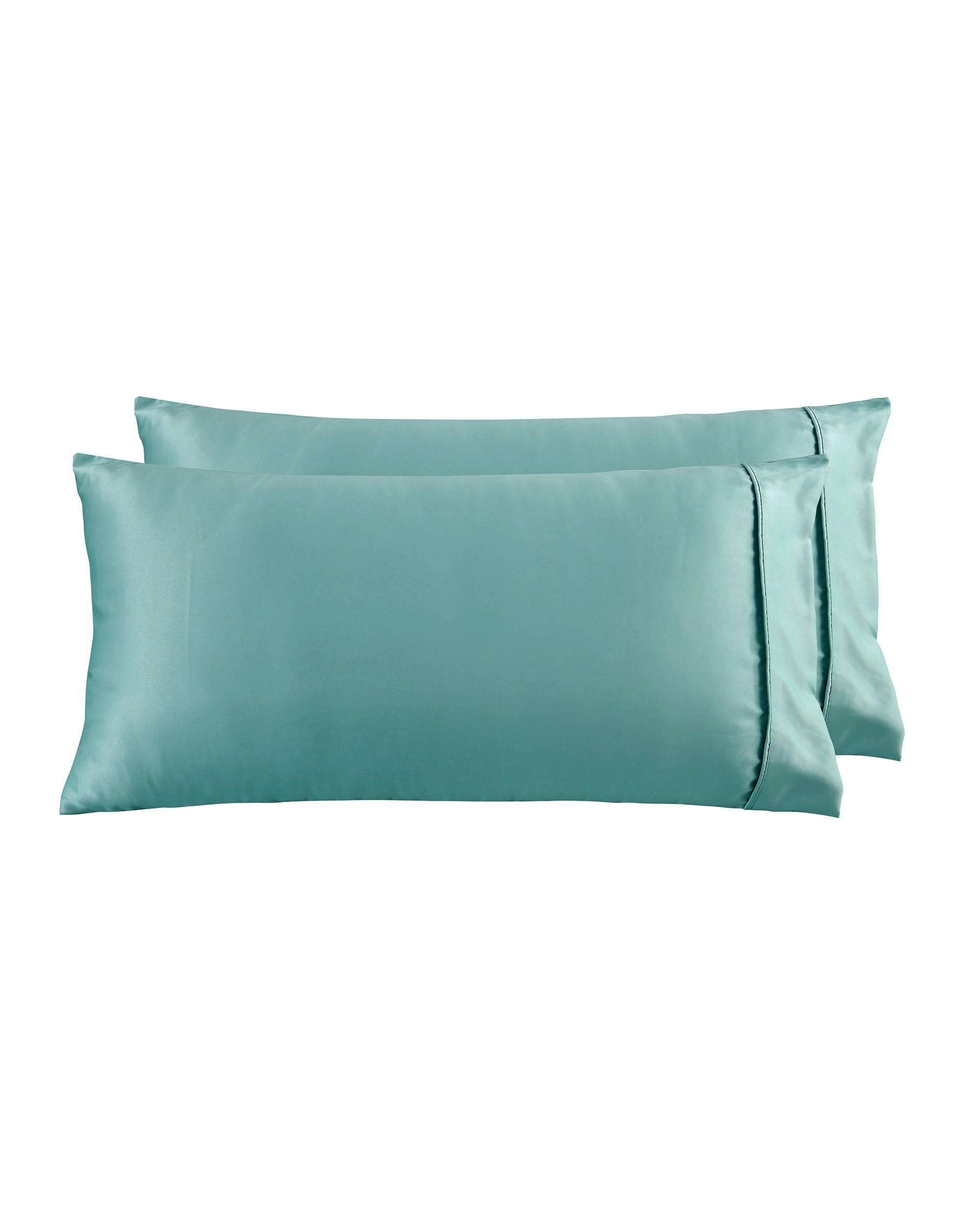 3 Dreamaker Matte Satin King Pillowcase Twin Pack - Duckegg, 3 of 6
