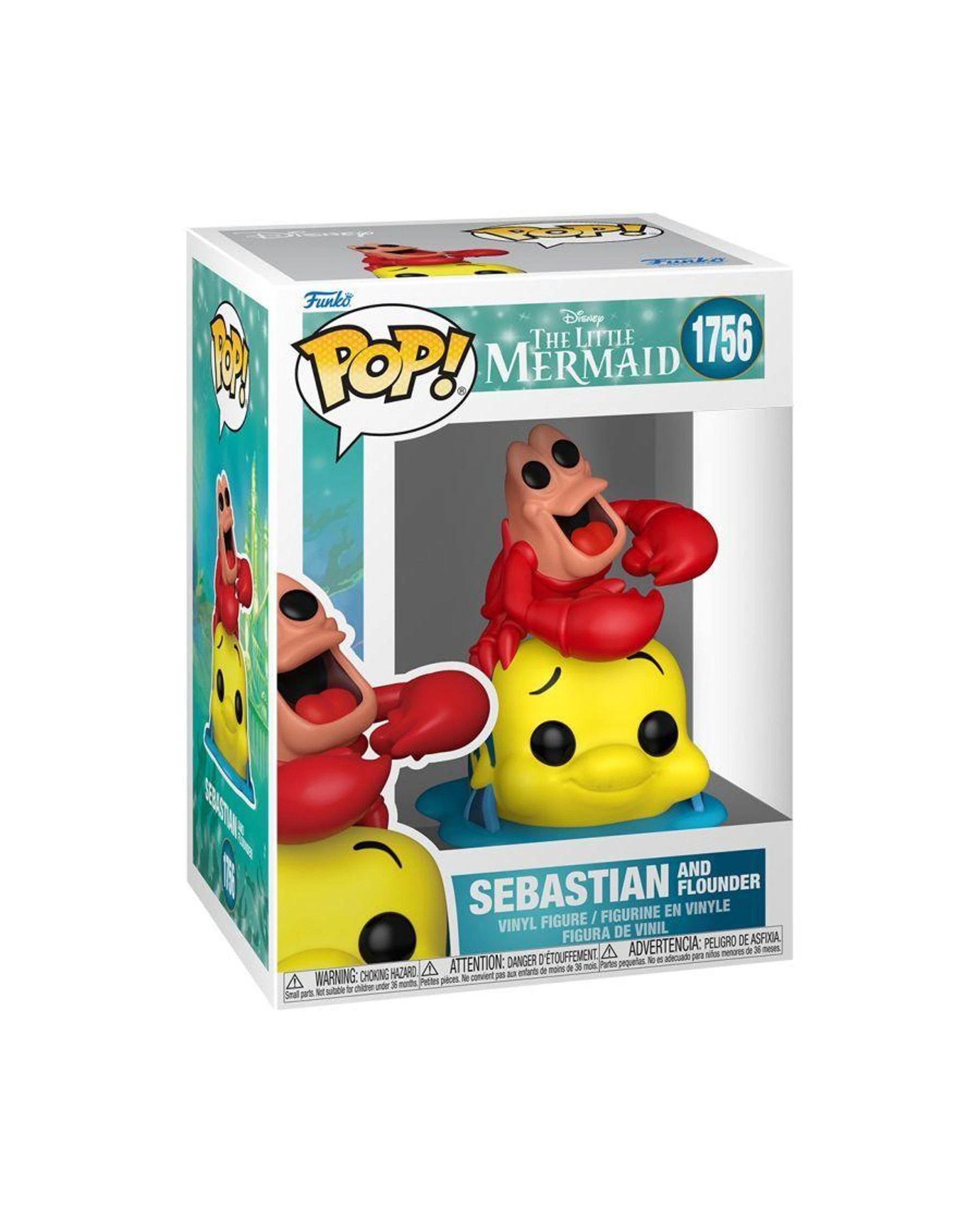 3 Disney The Little Mermaid - 1989 -  Sebastian and Flounder Funko POP! Vinyl, 3 of 3