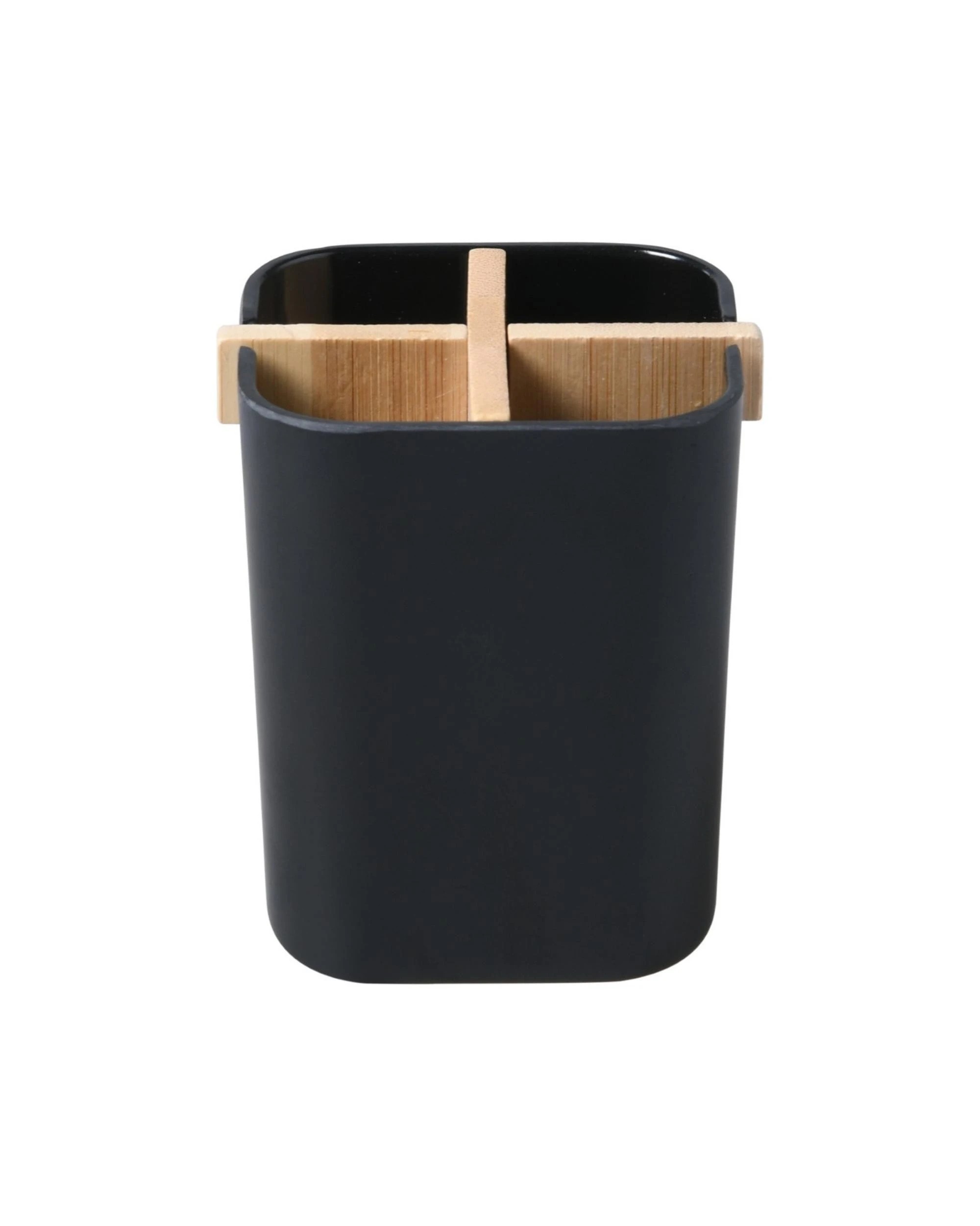 3 Takara Takae Bamboo Toothbrush Holder - Black, 3 of 6