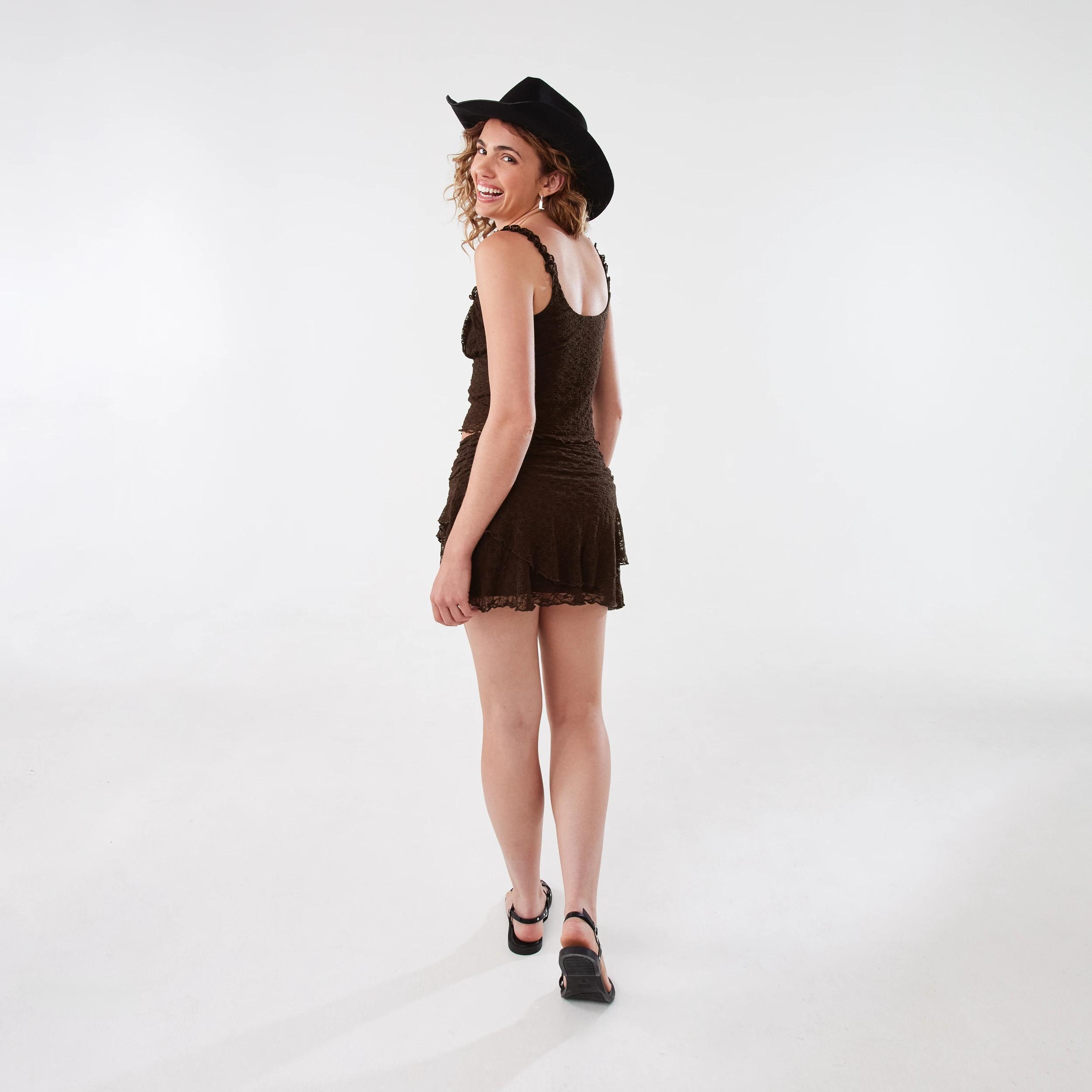 6 Sleeveless Lace Cami Melt Brown, 6 of 10