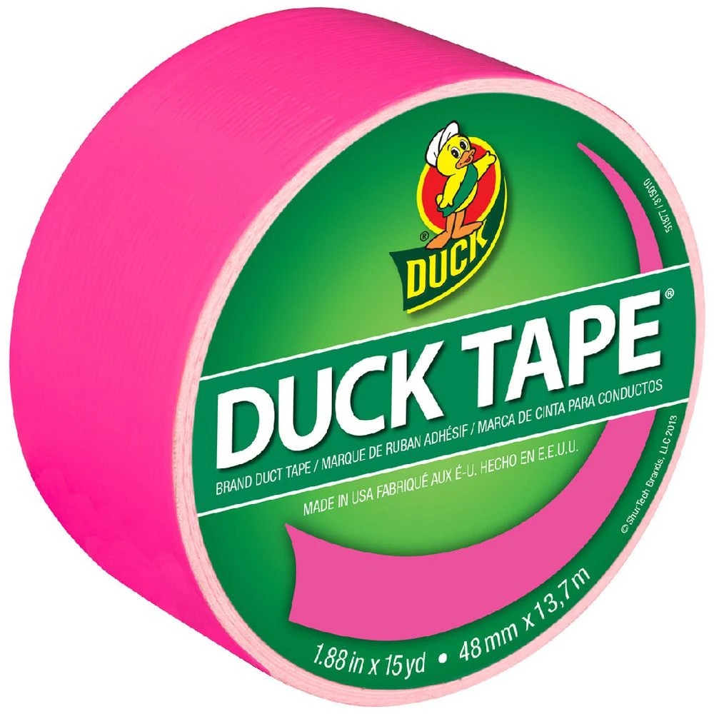 1 Duck Duct Tape Neon Pink 48mm x 13.71m, 1 of 1