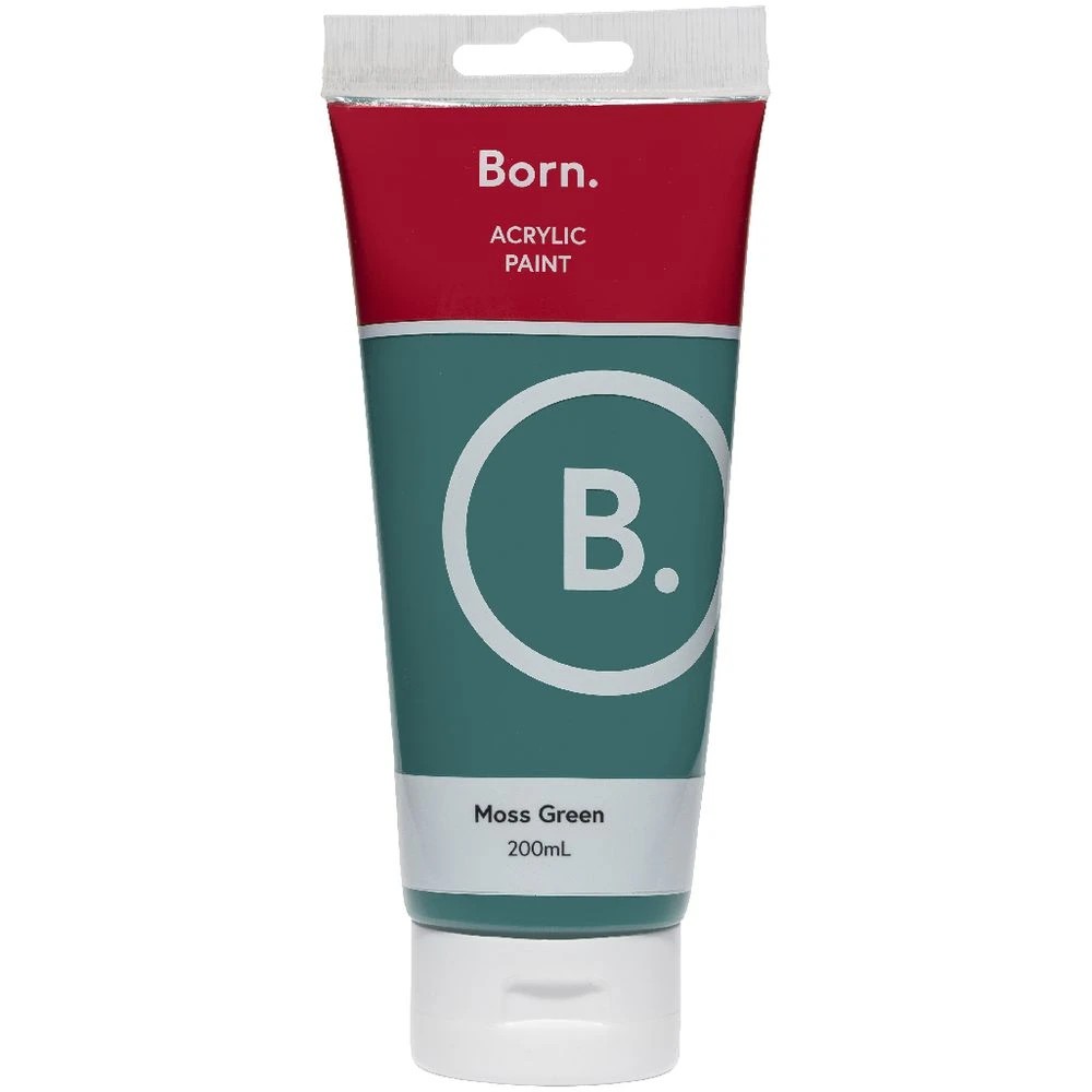 2 Born Acrylic Paint 200mL Moss Green, 2 of 3