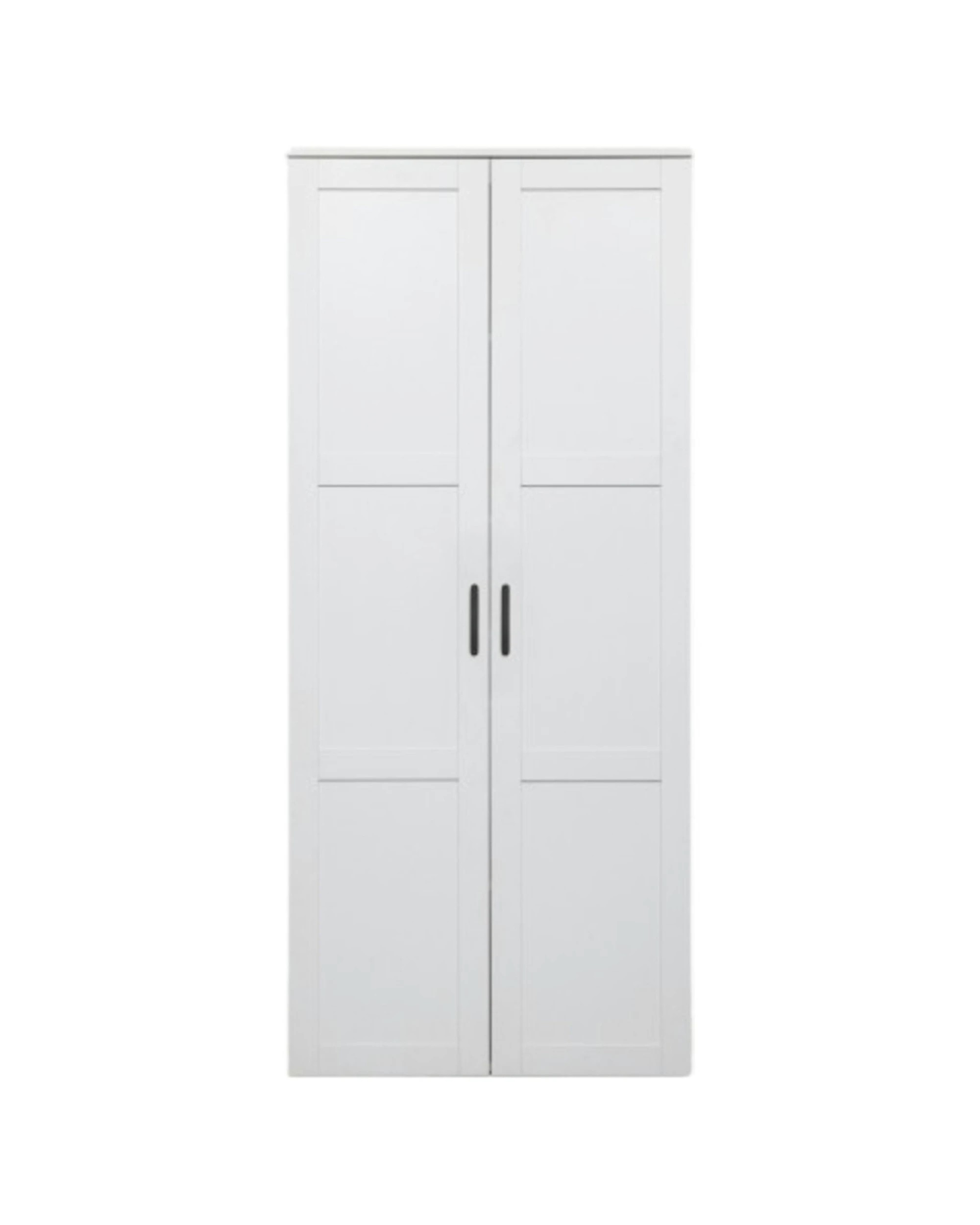 1 European Cabinetry Stockholm Storage Cupboard Hamptons Oval Handle - White, 1 of 3
