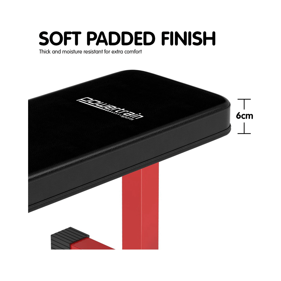 8 Powertrain Home Gym Flat Exercise Bench Press Fitness Equipment, 8 of 10